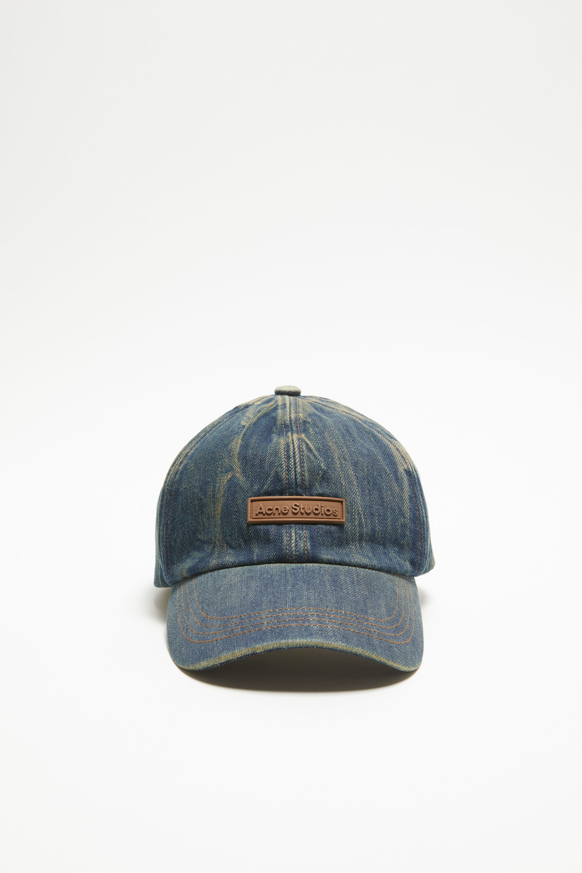 Denim logo cap - Dark Blue - 1