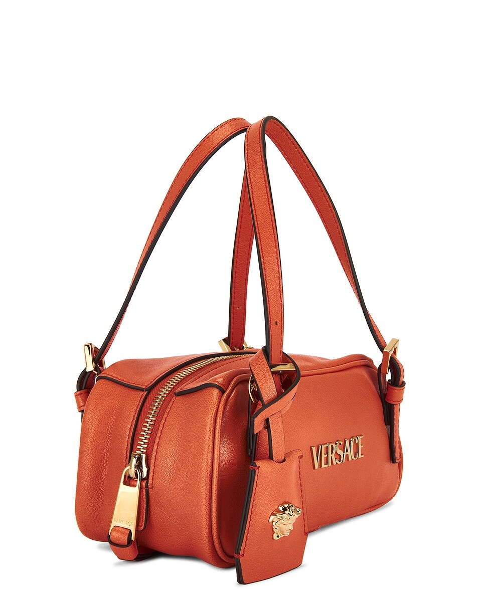 Mini Shoulder Bag in Papaya-versace Gold - 5