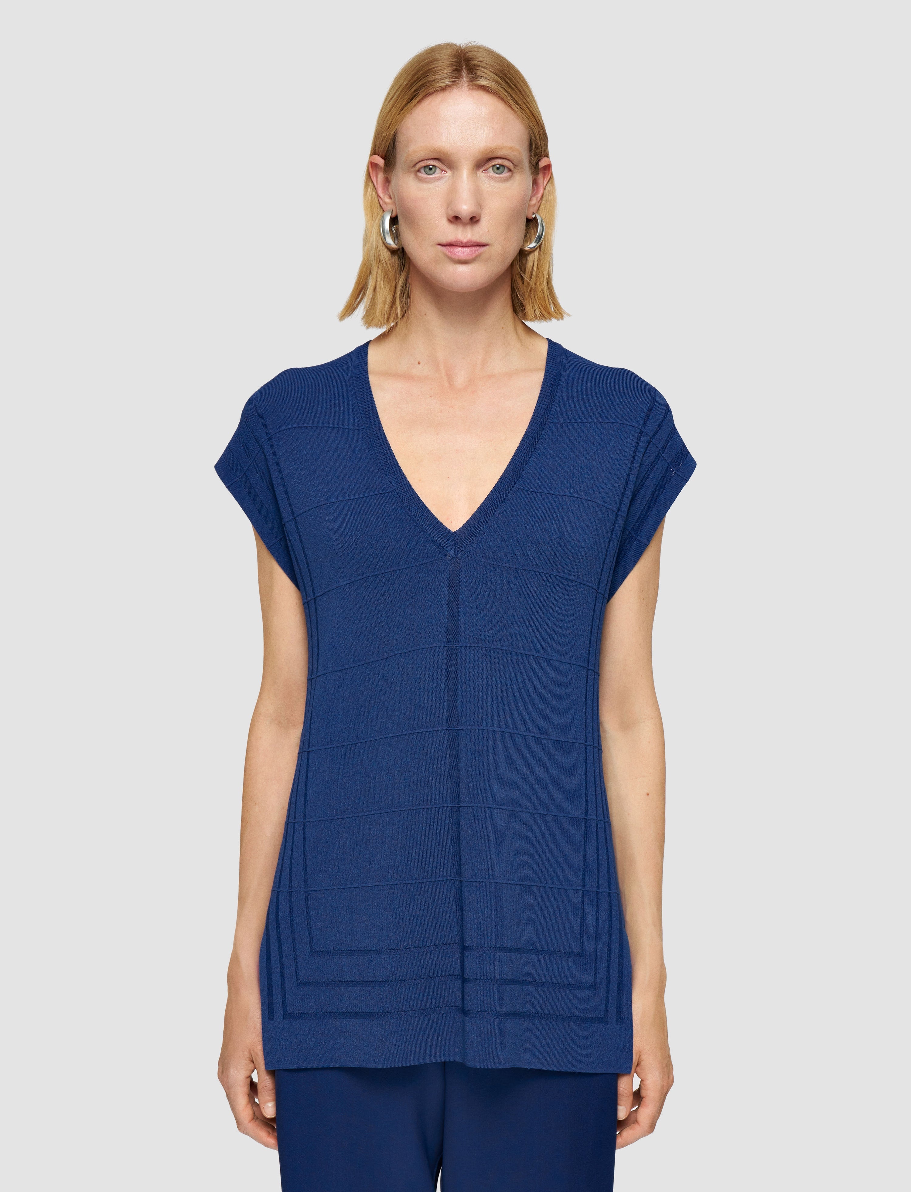 Viscose Grid Knit Top - 3