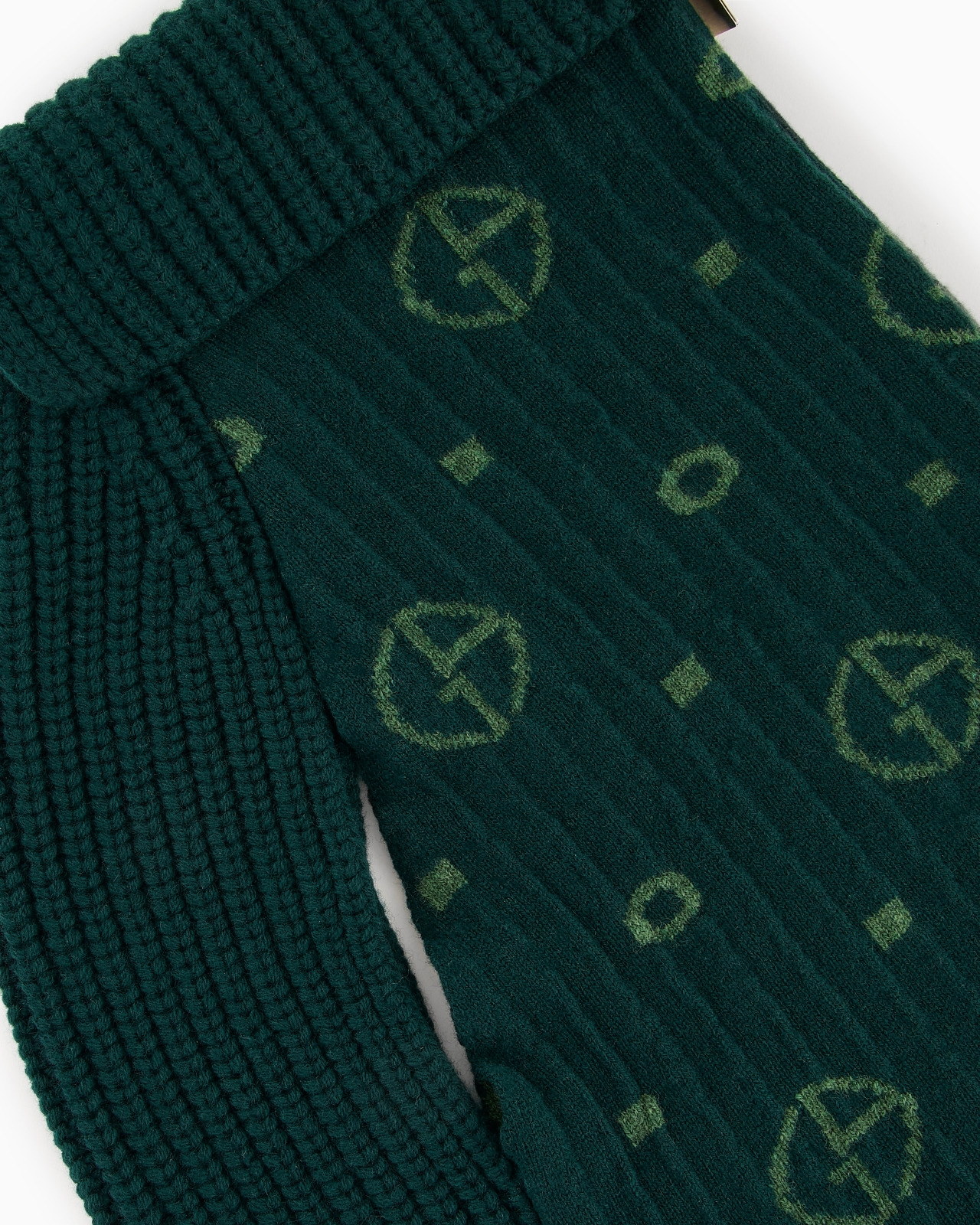 POLDO X GIORGIO ARMANI JUMPER IN MONOGRAM JACQUARD VIRGIN WOOL AND CASHMERE - 6