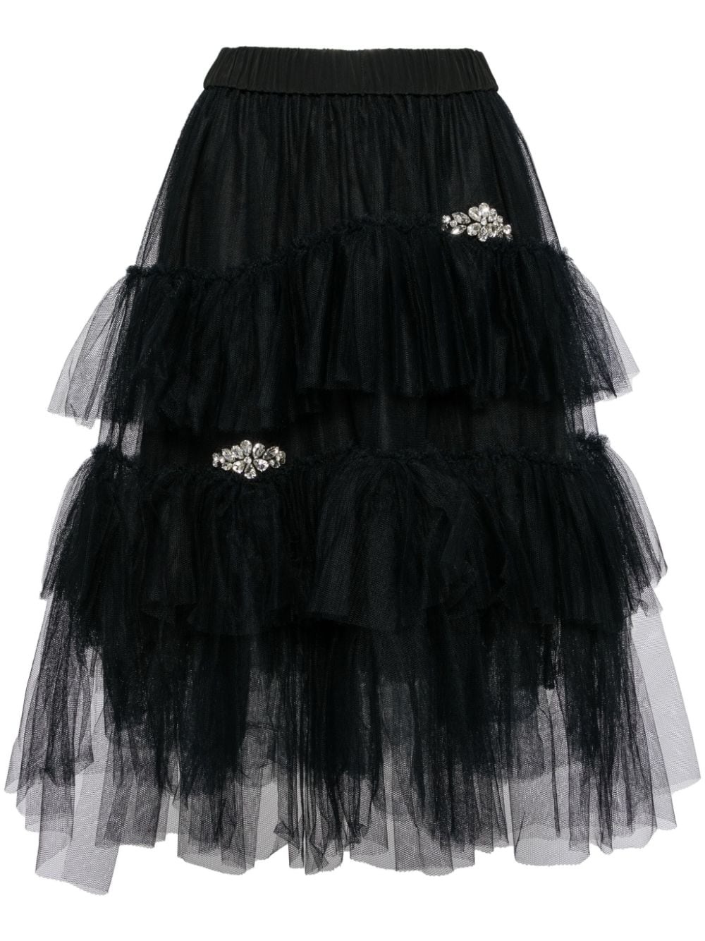 tiered tulle skirt - 1