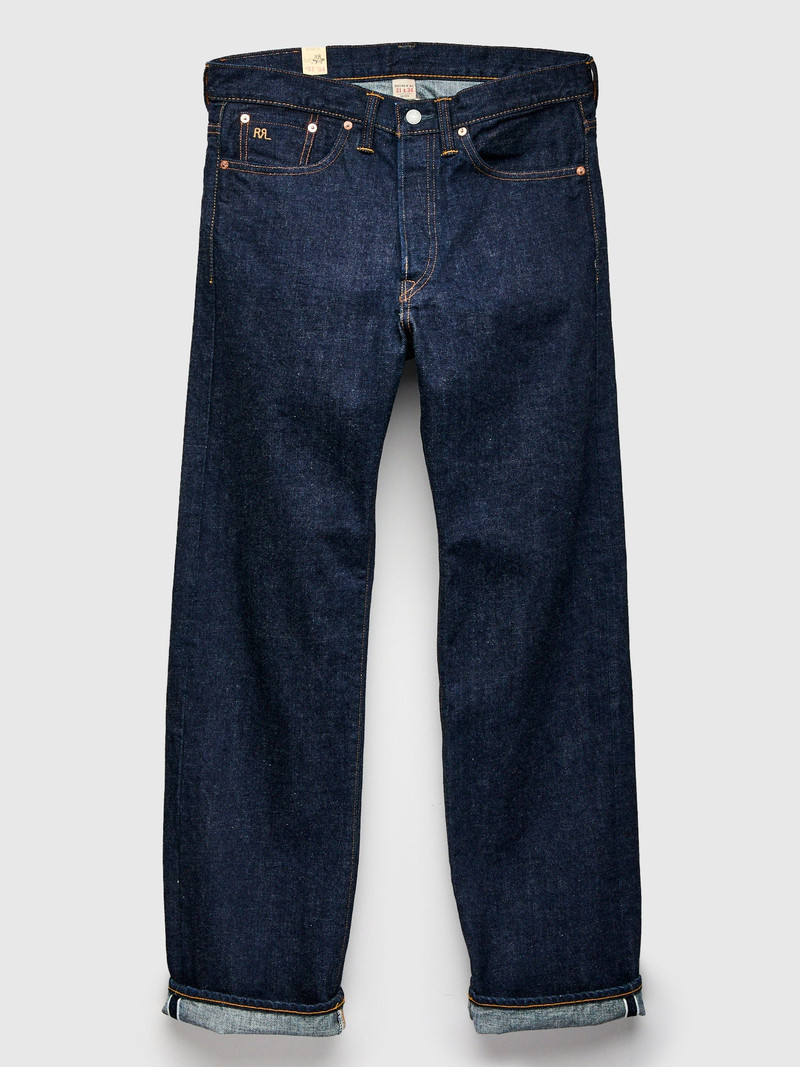 "동서"16oz Rinsed Selvedge Denim - 완전한 똑바른 적합 - 1