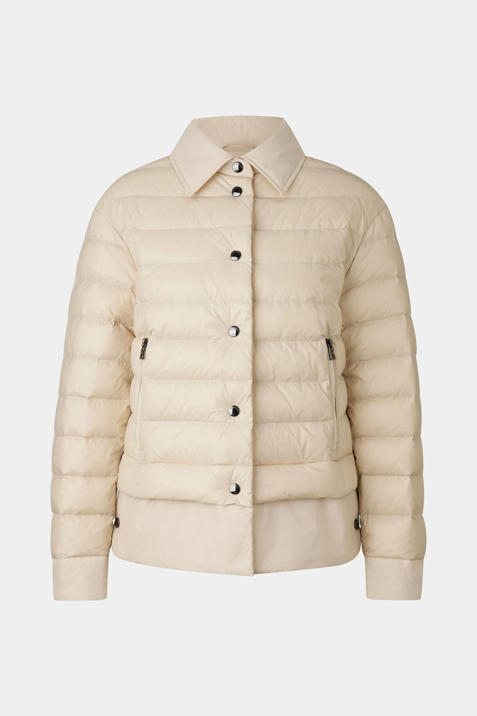 Audrey lightweight down jacket in Sand - 1