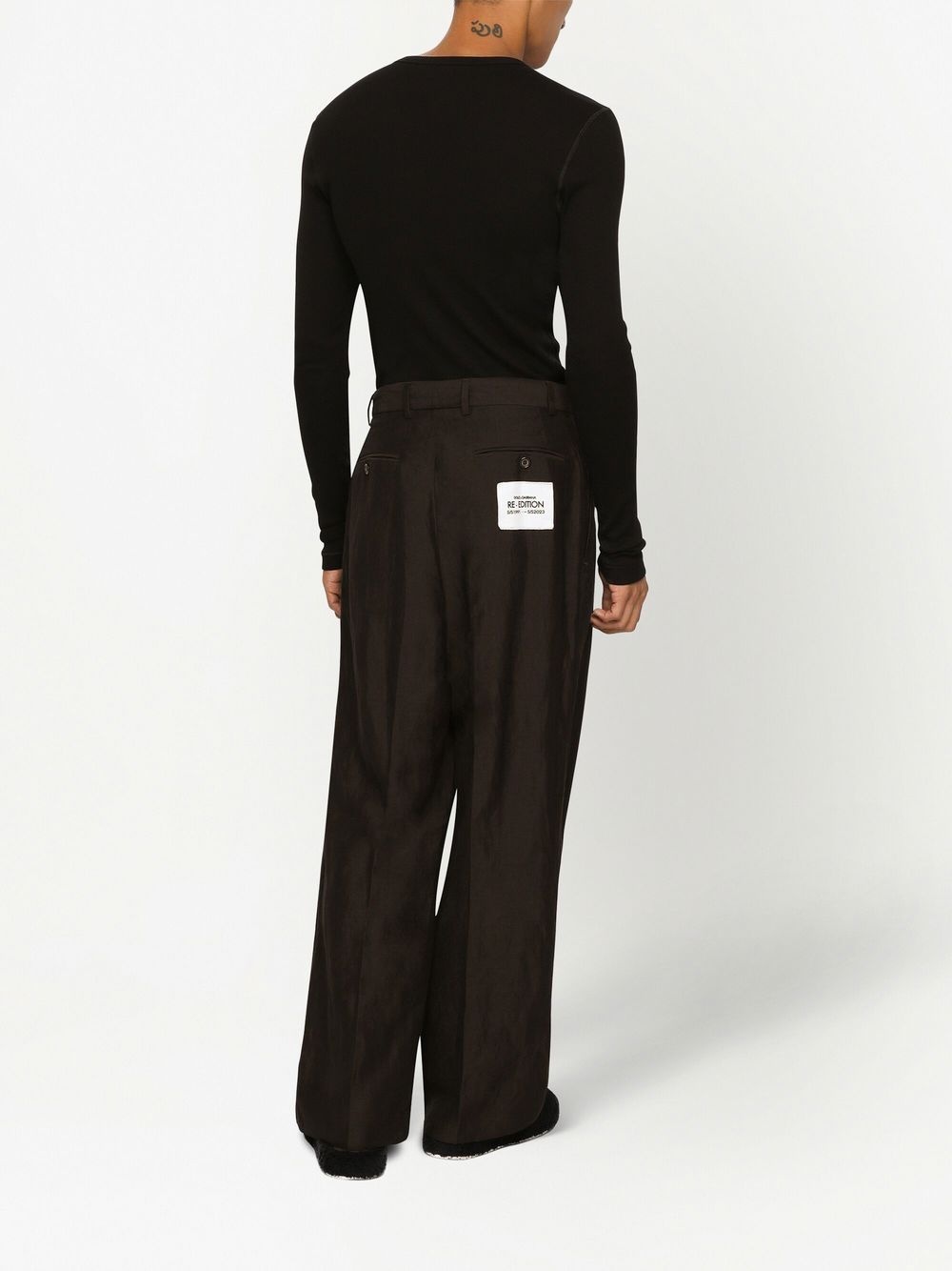 long-sleeved button-up top - 4