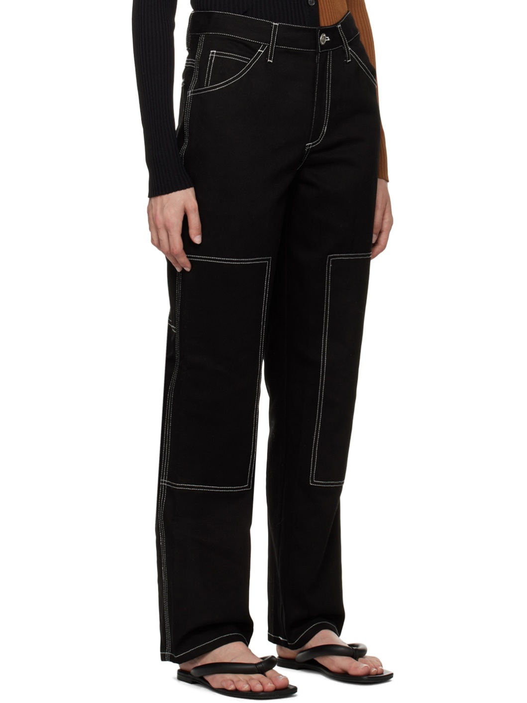 Black Relaxed Fit Jeans - 2