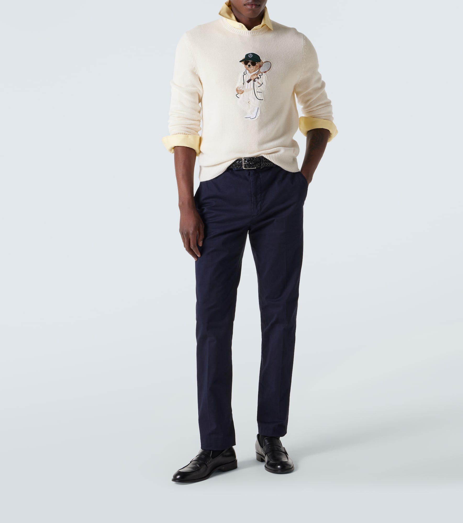 Cotton-blend chinos - 2