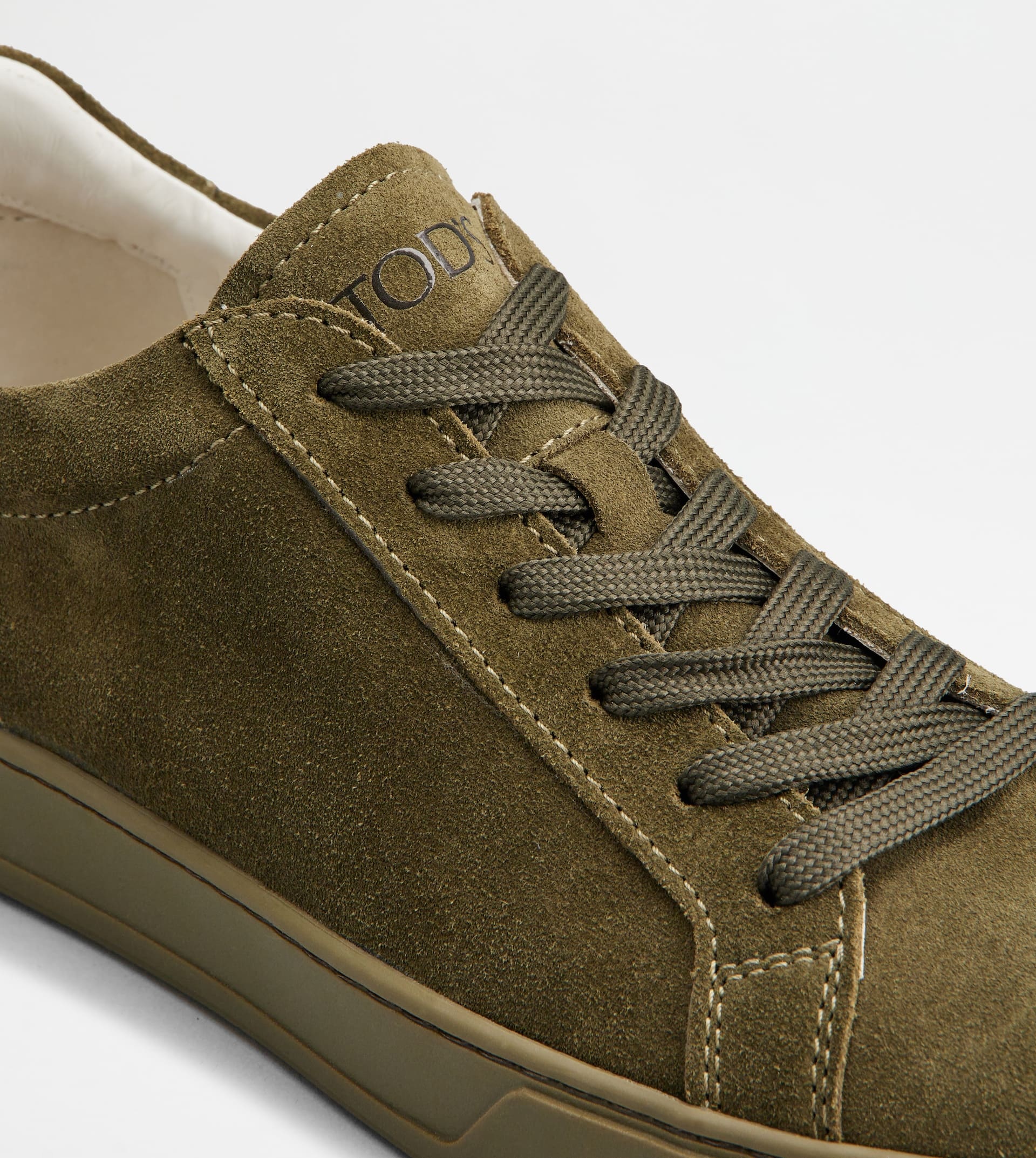 SNEAKERS IN SUEDE - GREEN - 5