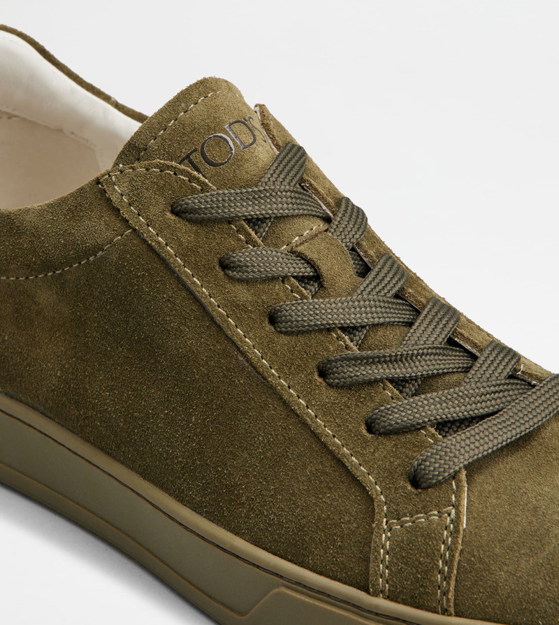 SNEAKERS IN SUEDE - GREEN 5