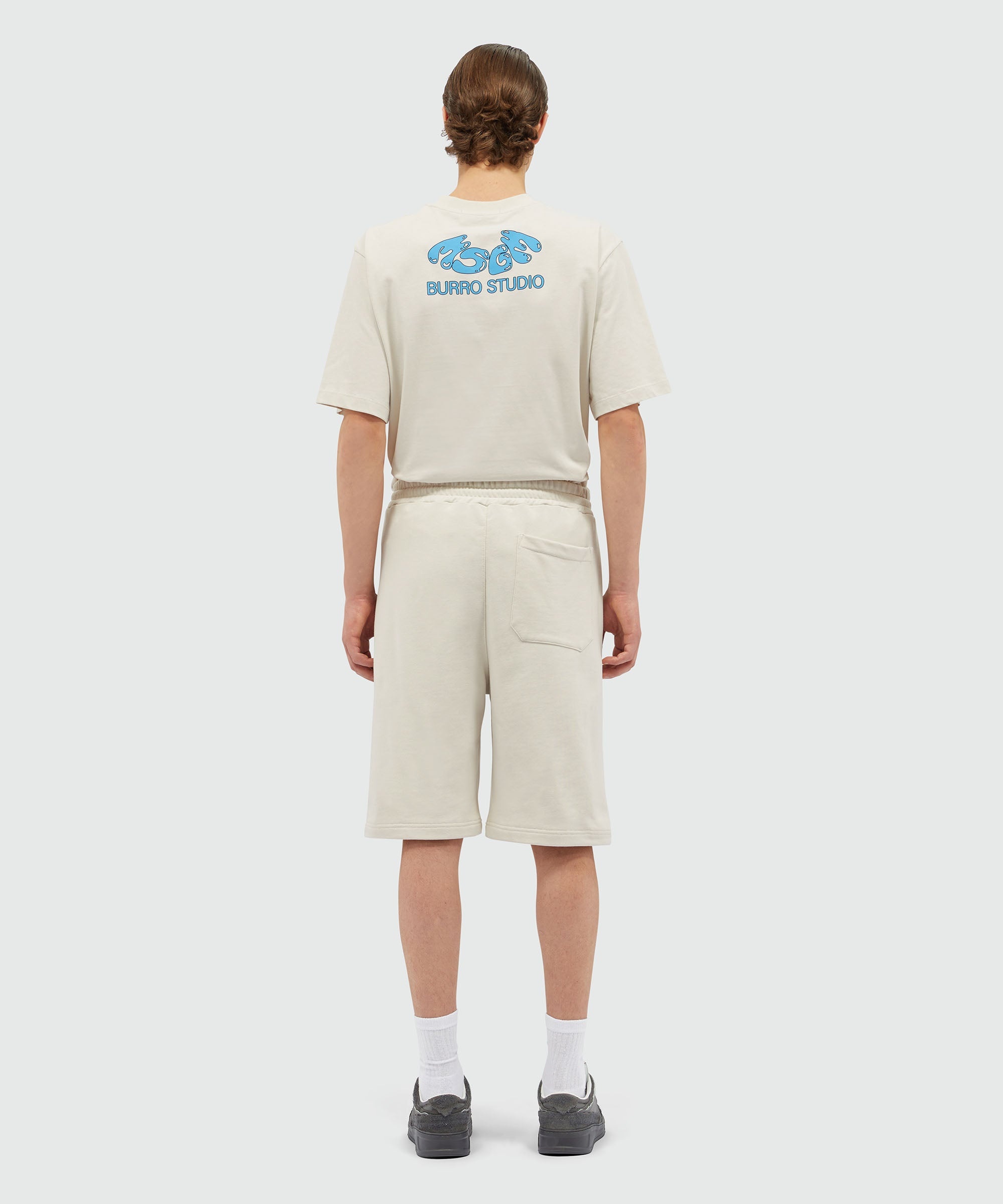 Organic cotton "Fantastic Green Burro Studio" Bermuda shorts - 3