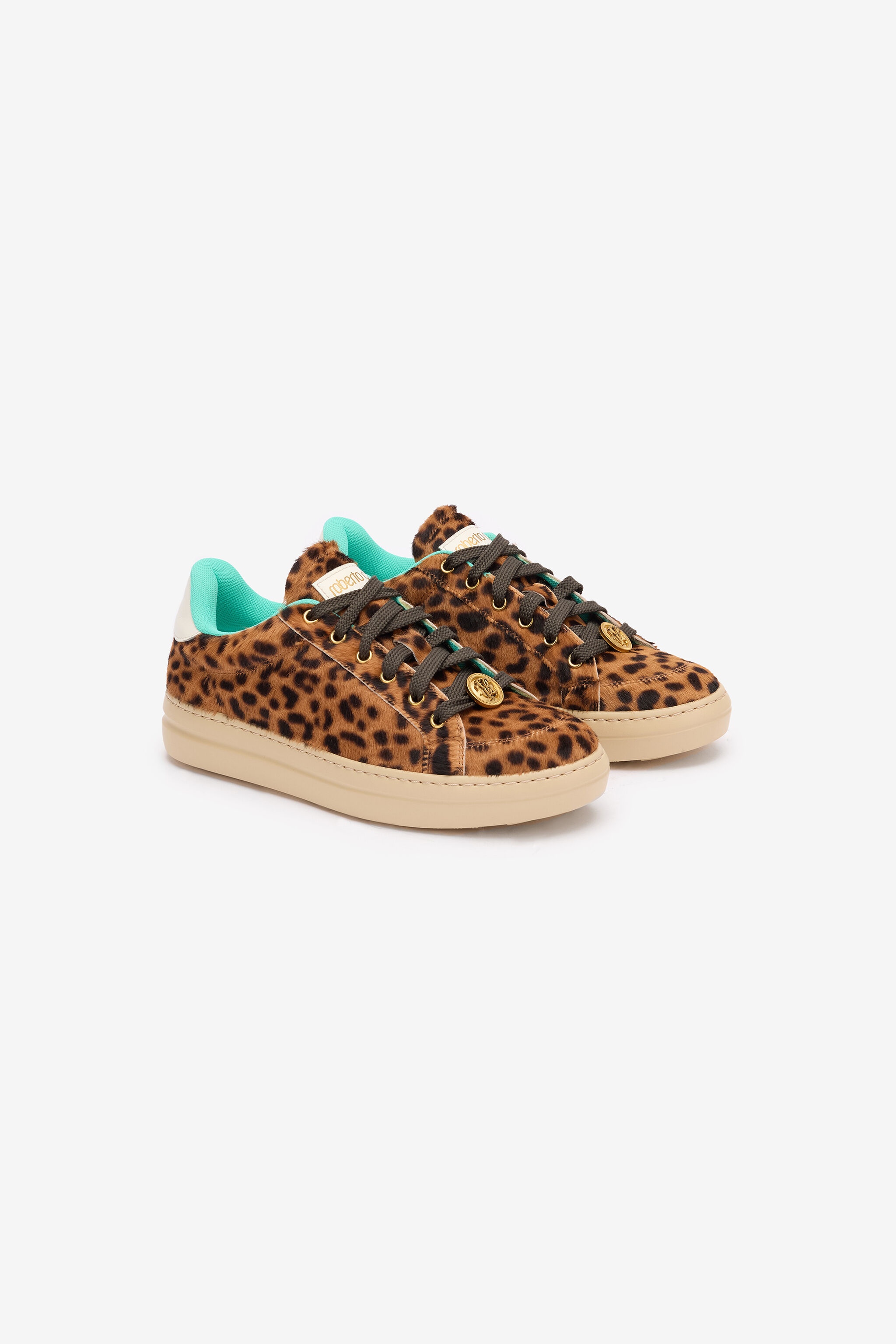 Sneakers With Jaguar Skin Print - 2