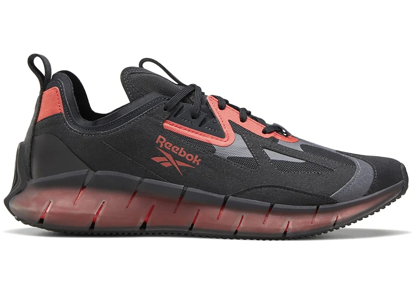 Reebok Zig Kinetica 개념 유형 2 검정 회색 빨강 - 1