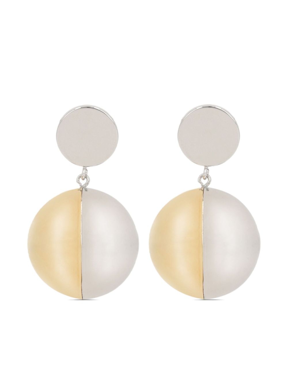 two-tone earrings - 1
