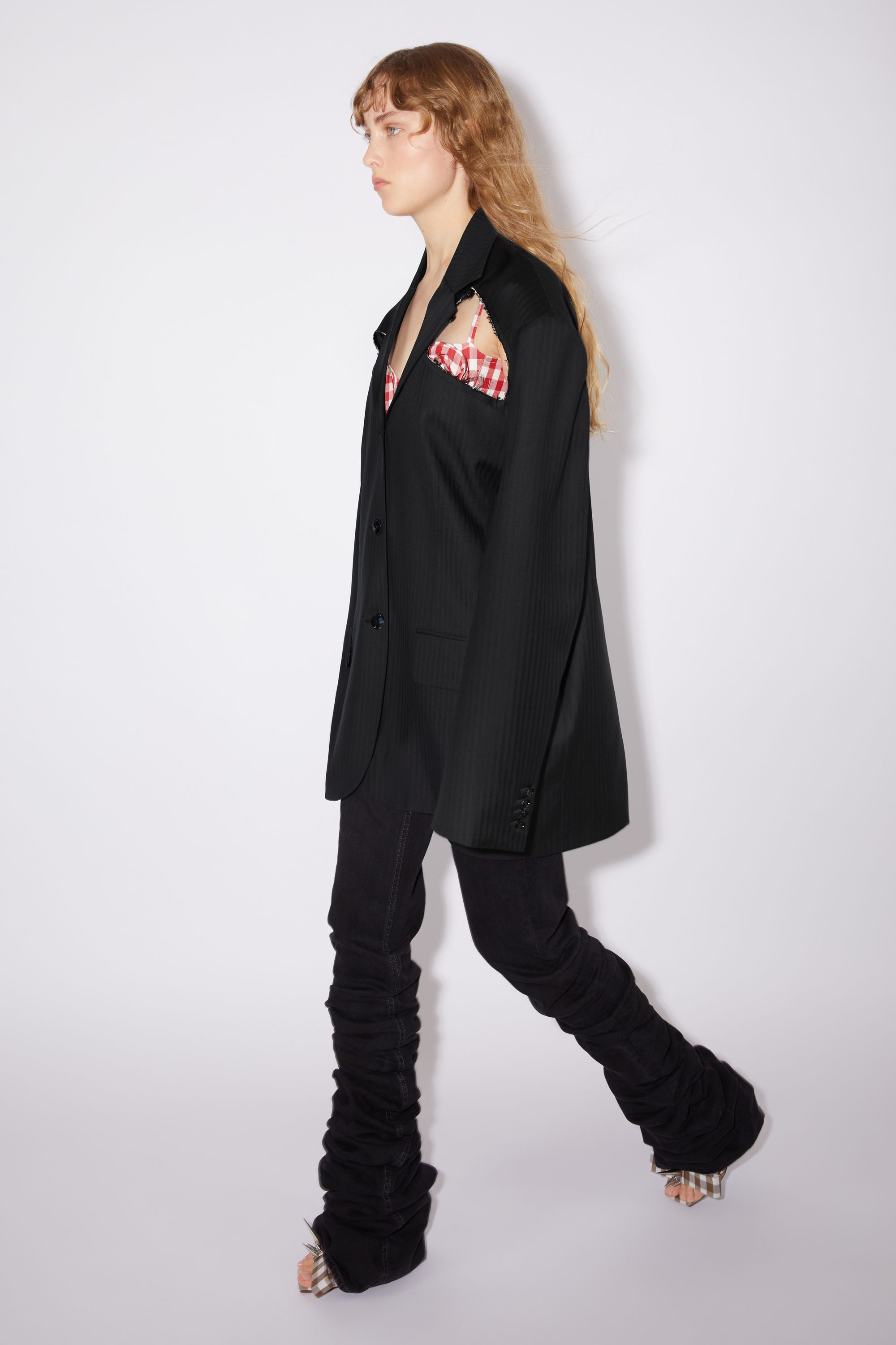 Relaxed fit suit jacket - Black - 4