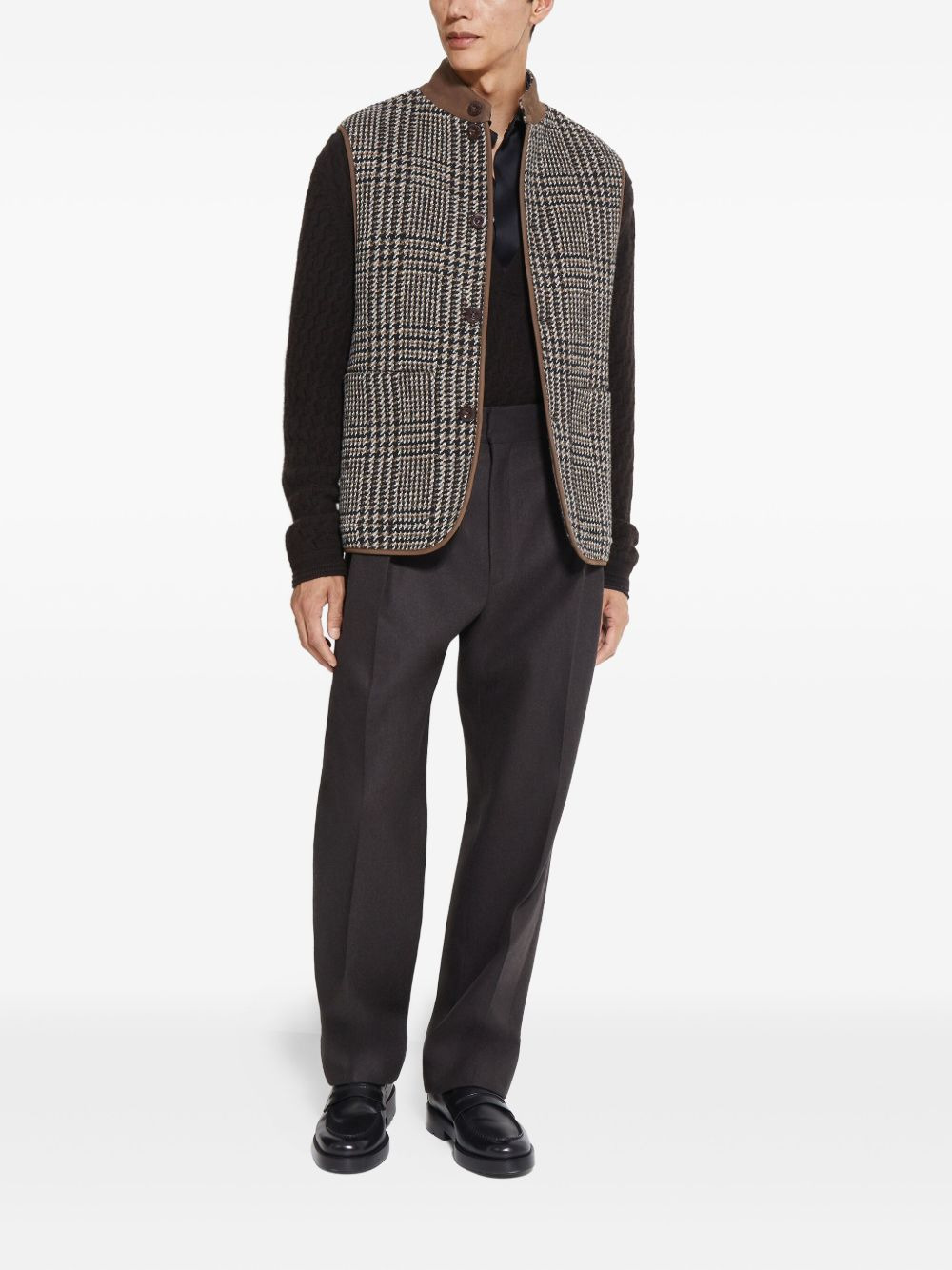 houndstooth vest - 2