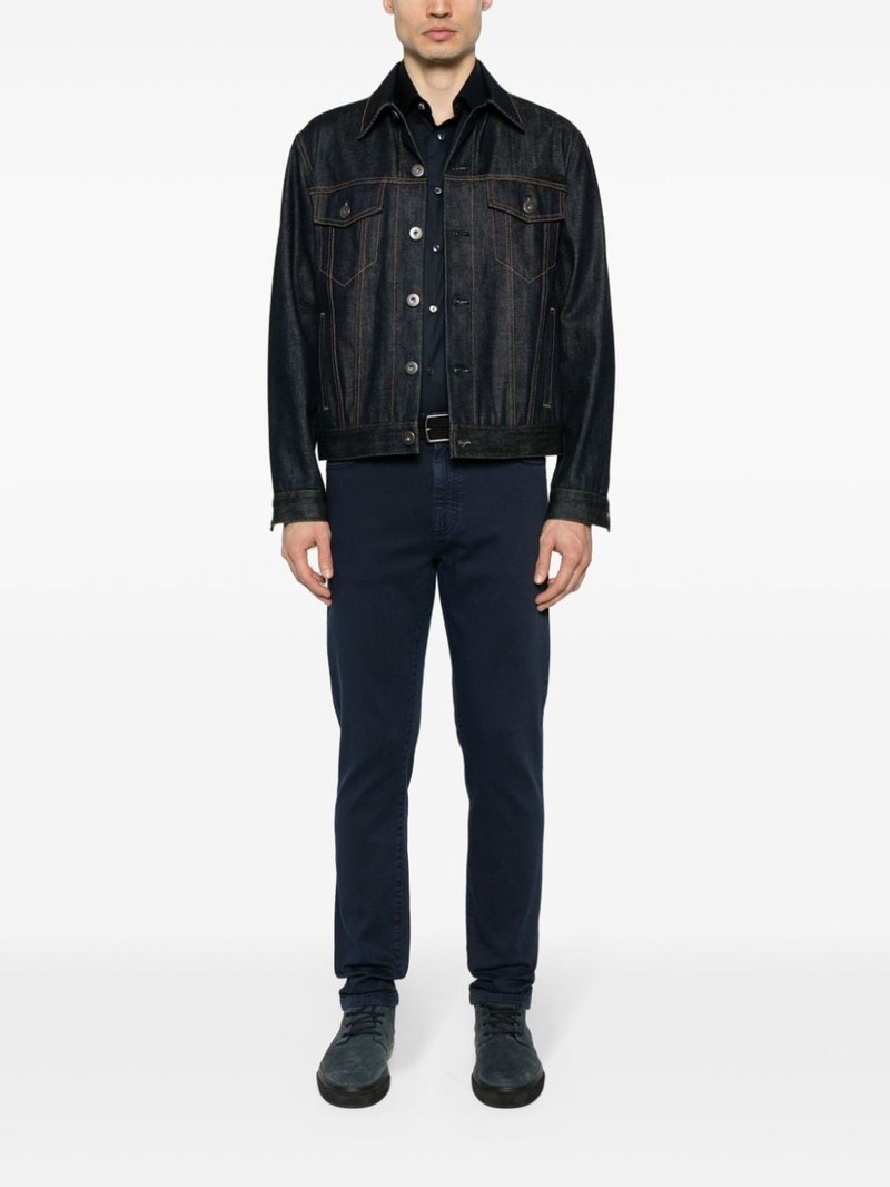 ZEGNA logo-patch mid-rise jeans outlook