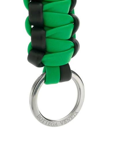 Bottega Veneta bicolour knotted rope keyring outlook