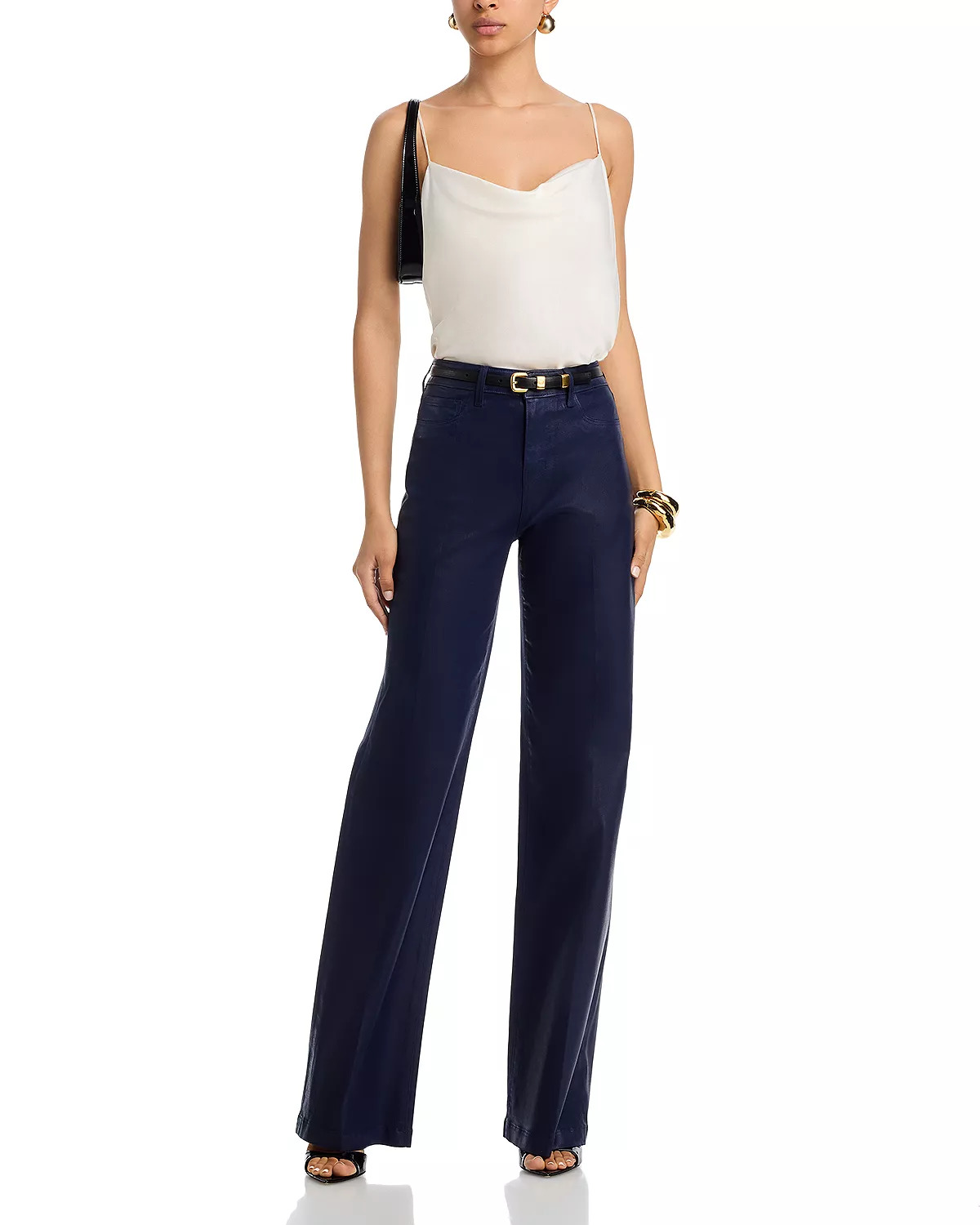 Clayton High Rise Wide Leg Jeans in Deep Midnight - 2