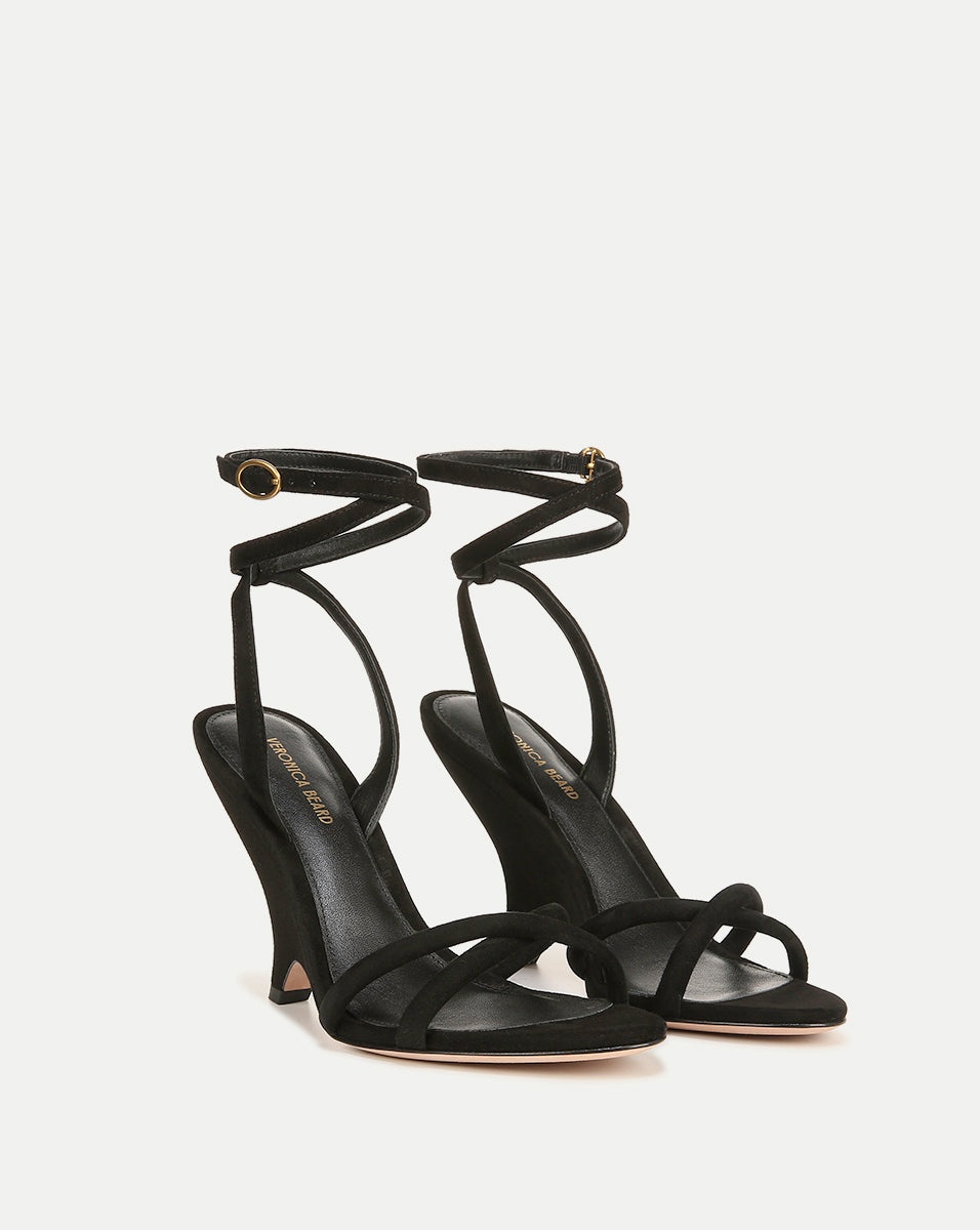 MANUELA SUEDE SCULPTED WEDGE SANDAL - 2