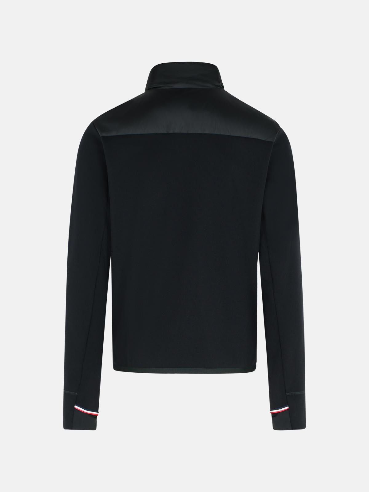 BLACK POLYESTER BLEND PADDED SWEATSHIRT - 3