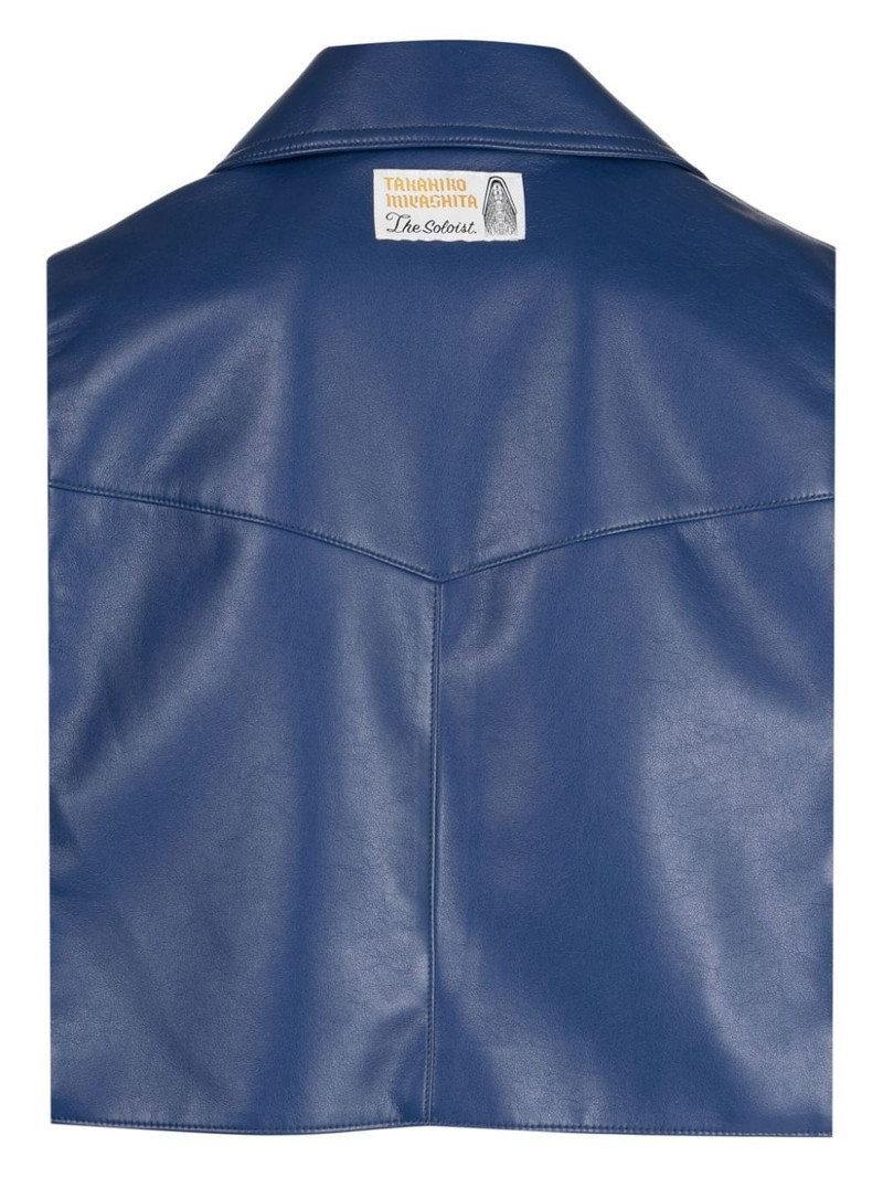 TAKAHIROMIYASHITA TheSoloist. zip-up biker vest outlook