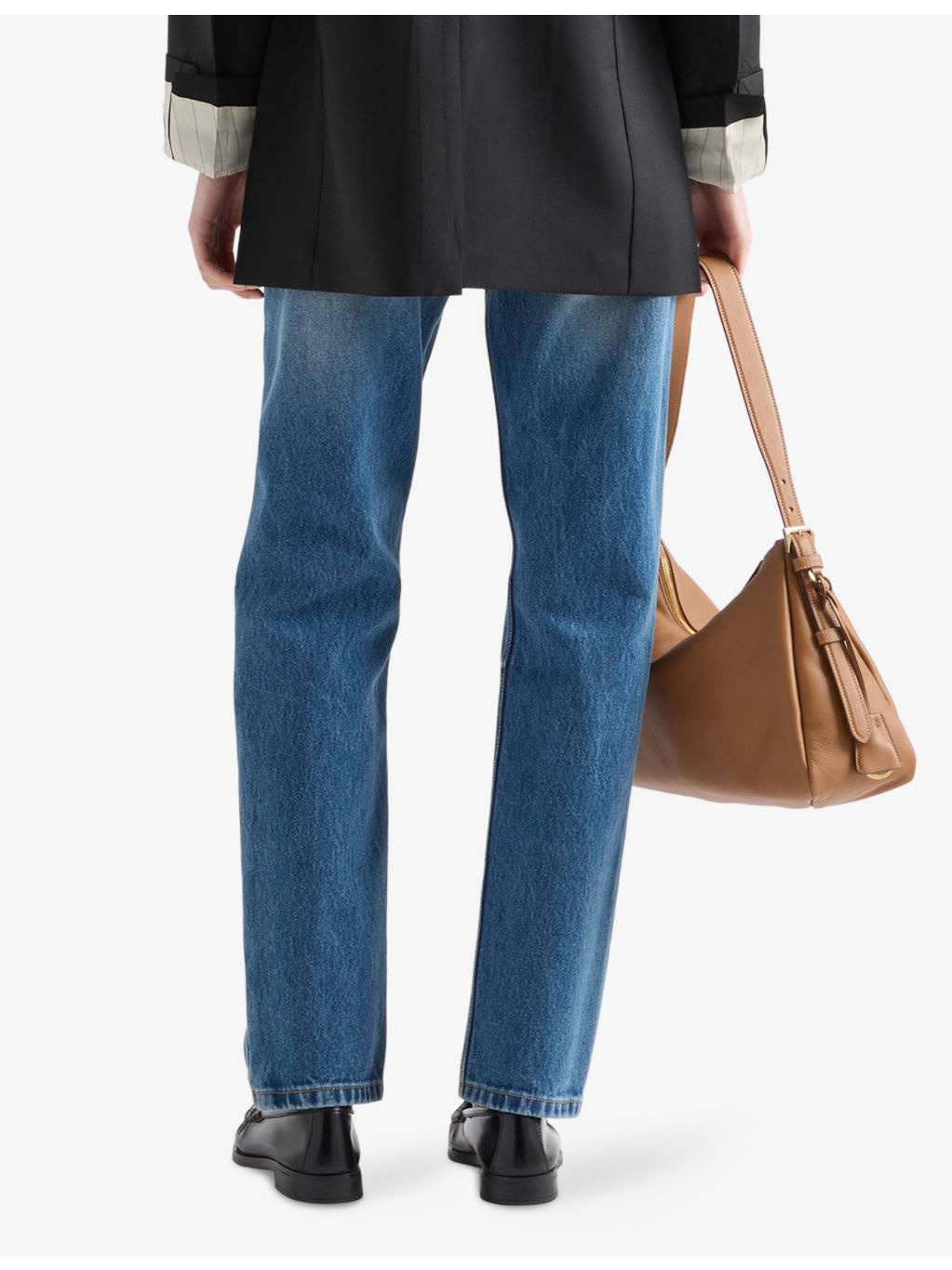Wash-Effect Straight-Leg Denim Jeans - 4
