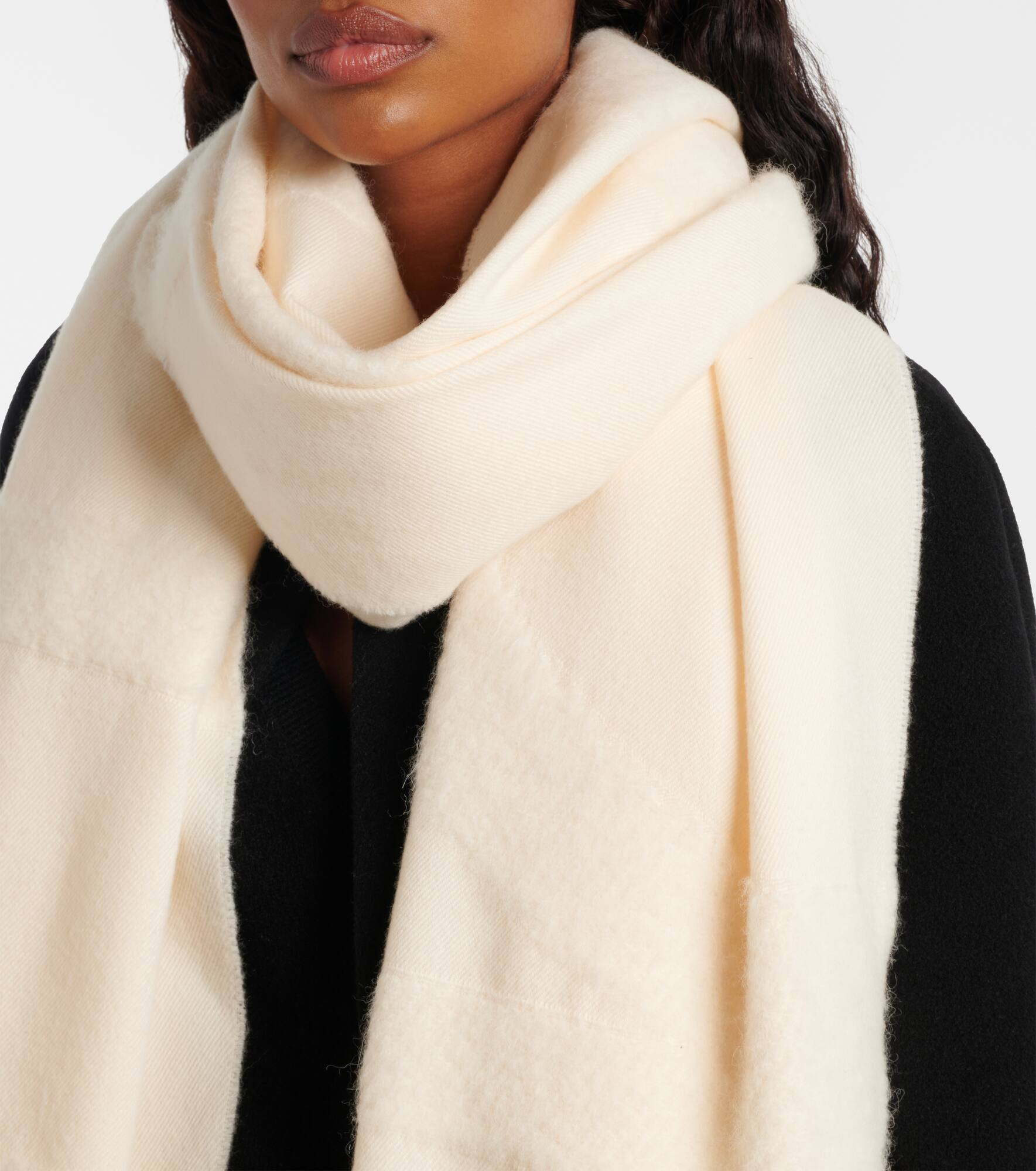 Monogram wool and alpaca-blend scarf - 3