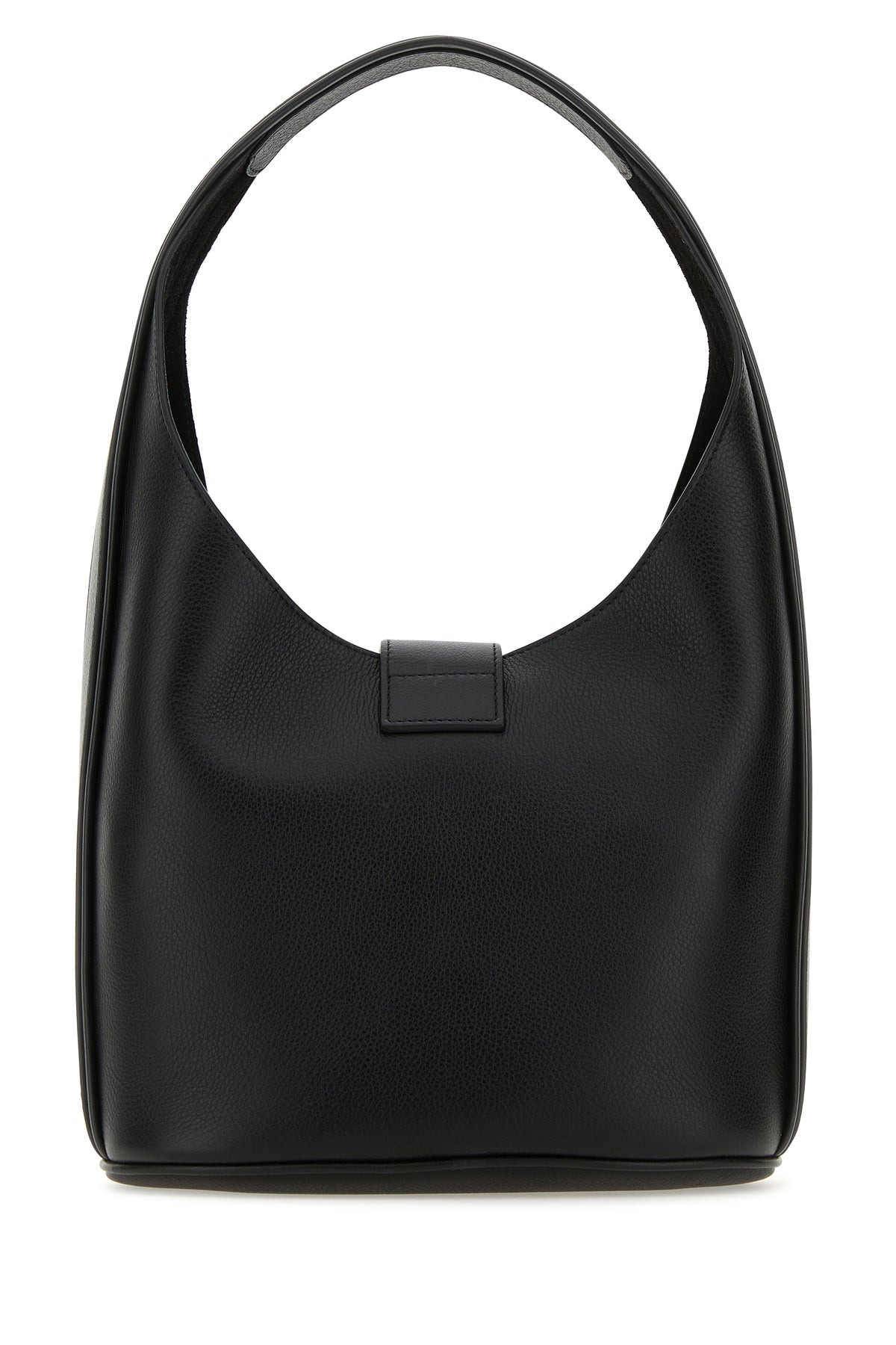Black leather medium Hobo handbag - 3