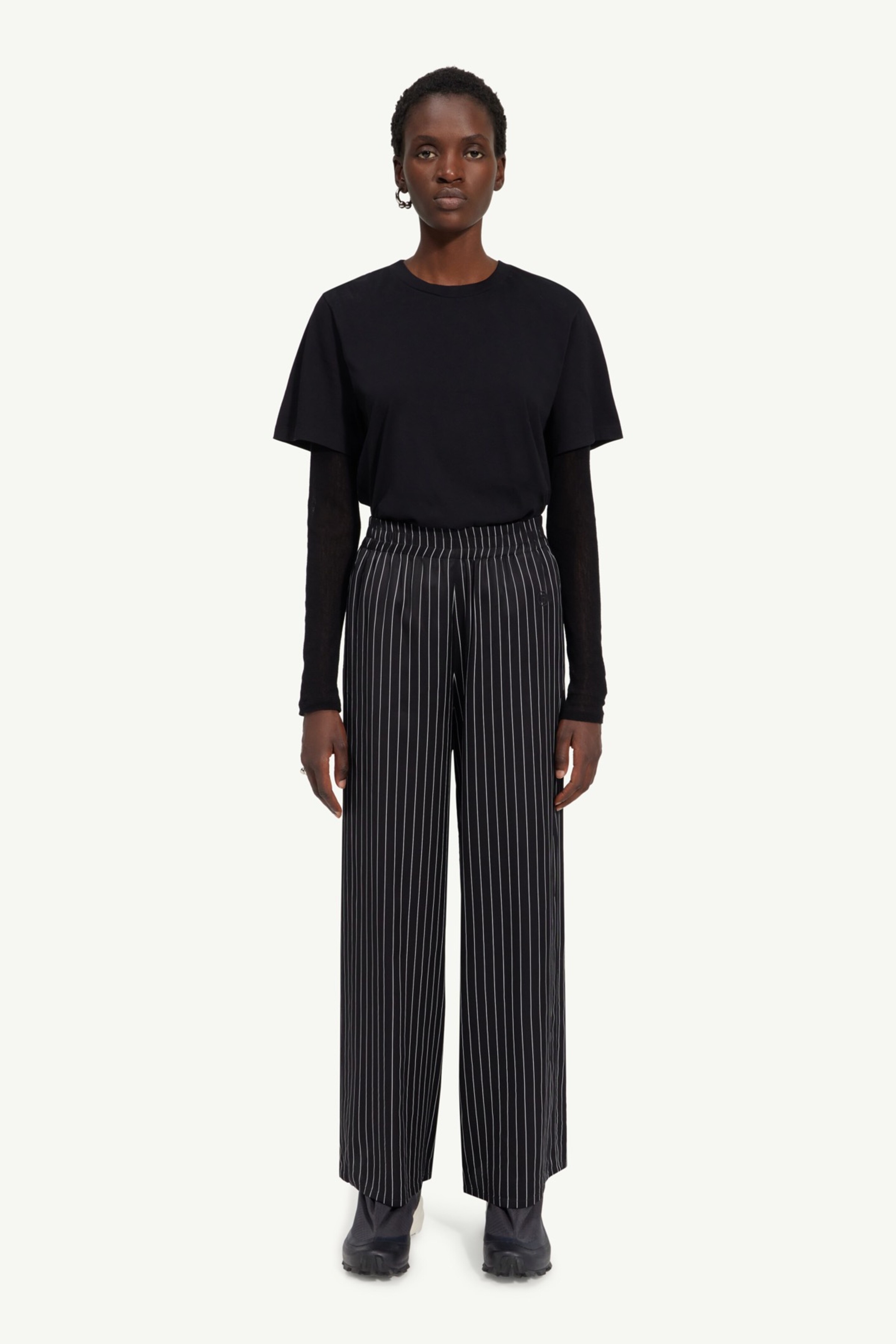 Fluid stripe trousers - 2