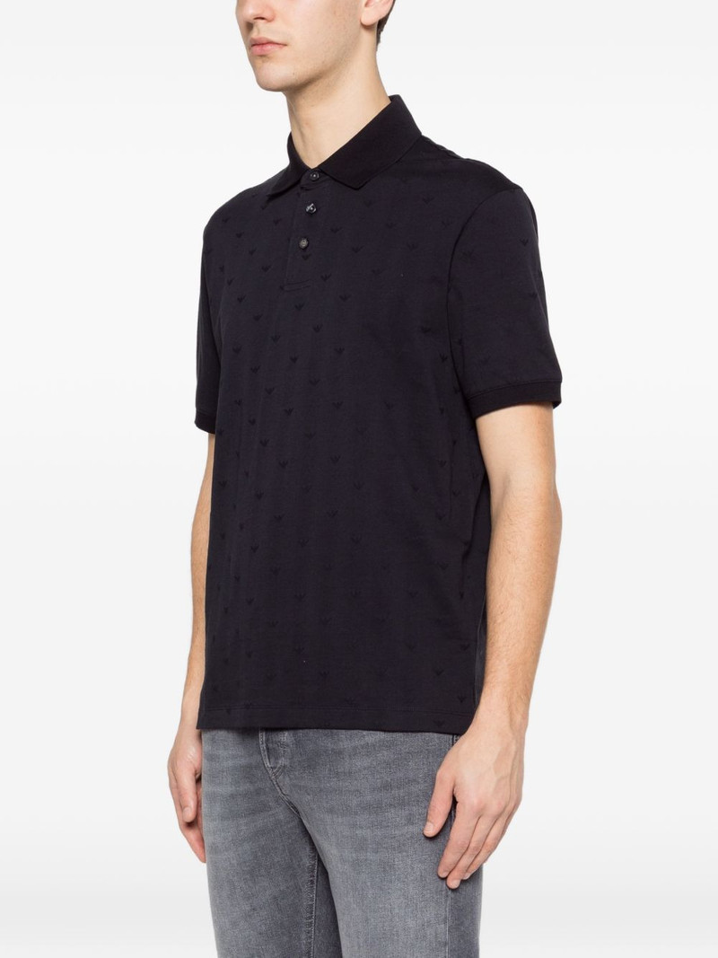 monogram-pattern polo shirt 3