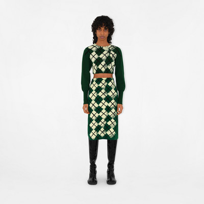 Burberry Argyle Cotton Skirt outlook