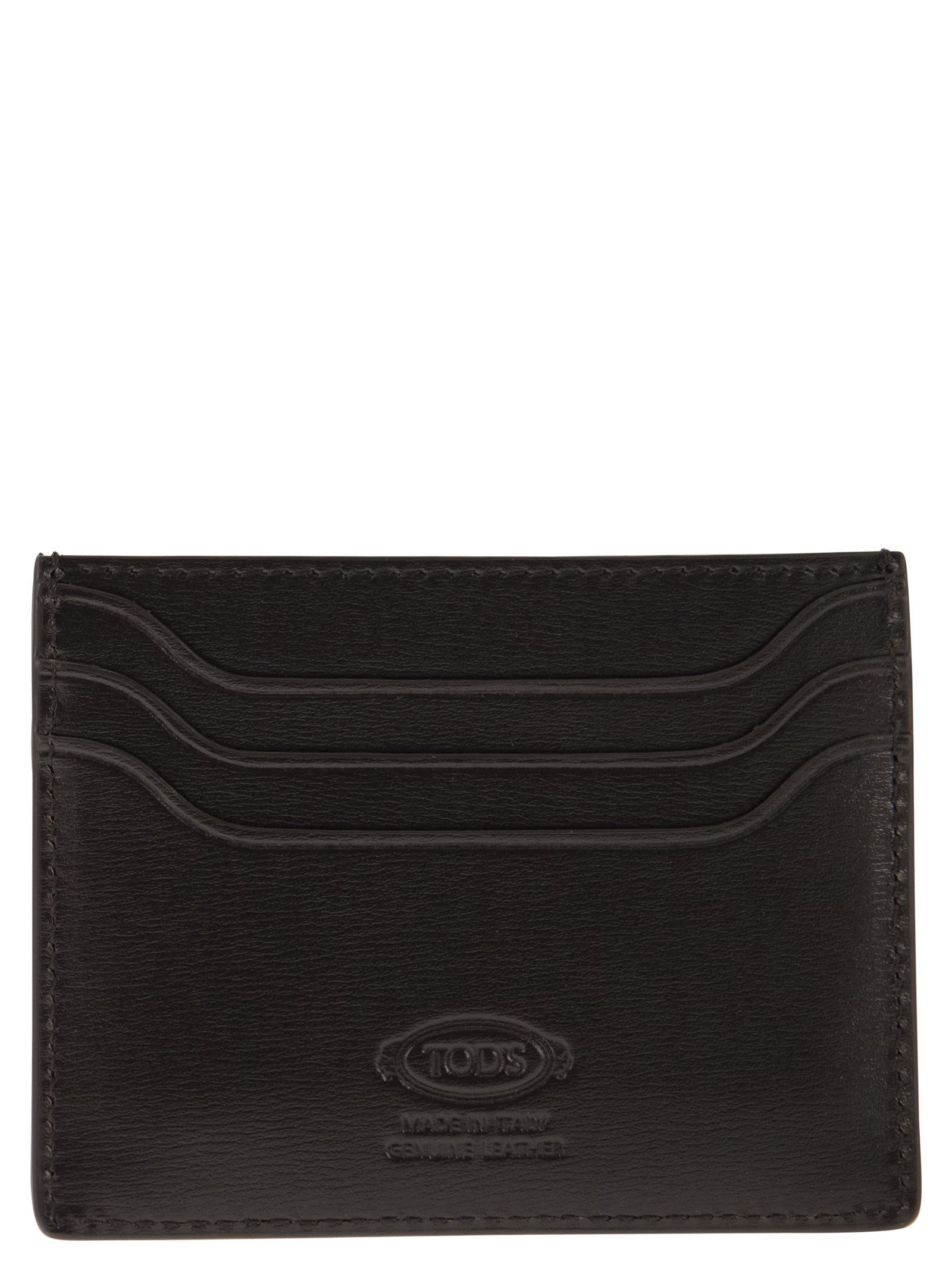 Tod's Men Leather Card Holder With Logo - 2