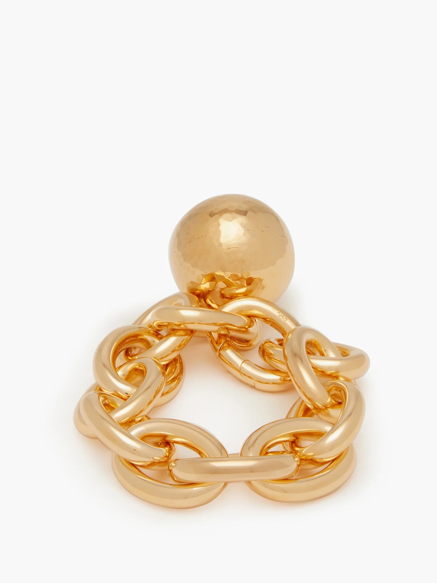 Gold-plated chain-link bracelet - 4