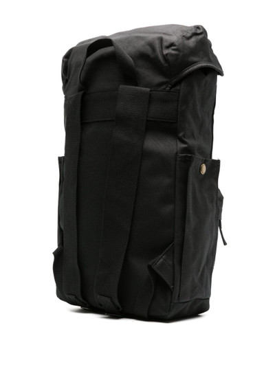 Barbour Essential Wax logo-patch backpack outlook