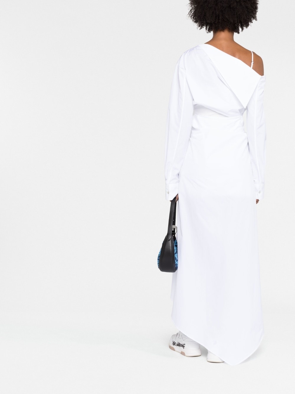 one-shoulder asymmetric dress - 6