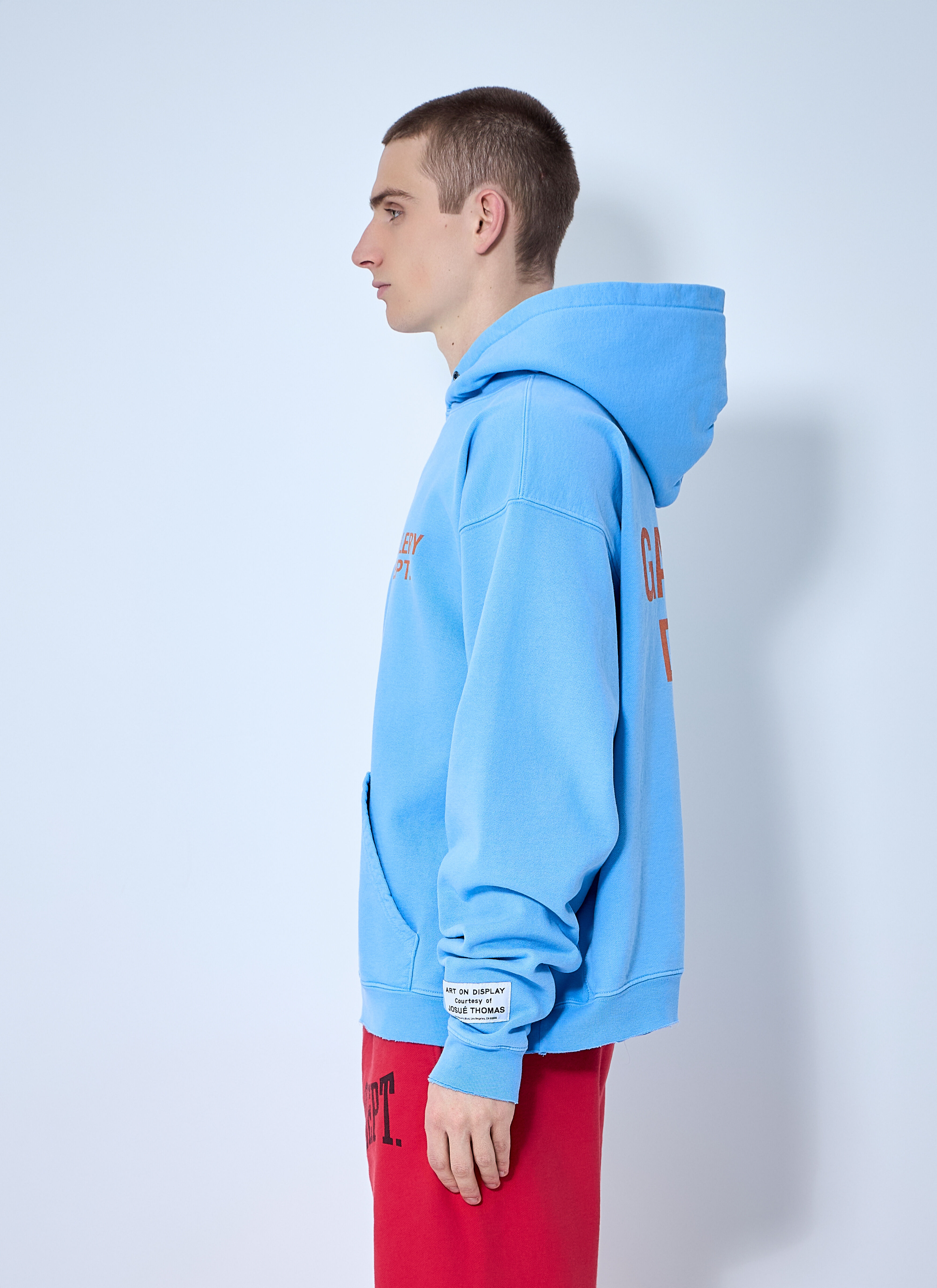 90s Logo Print Hooded Sweatshirt - 3