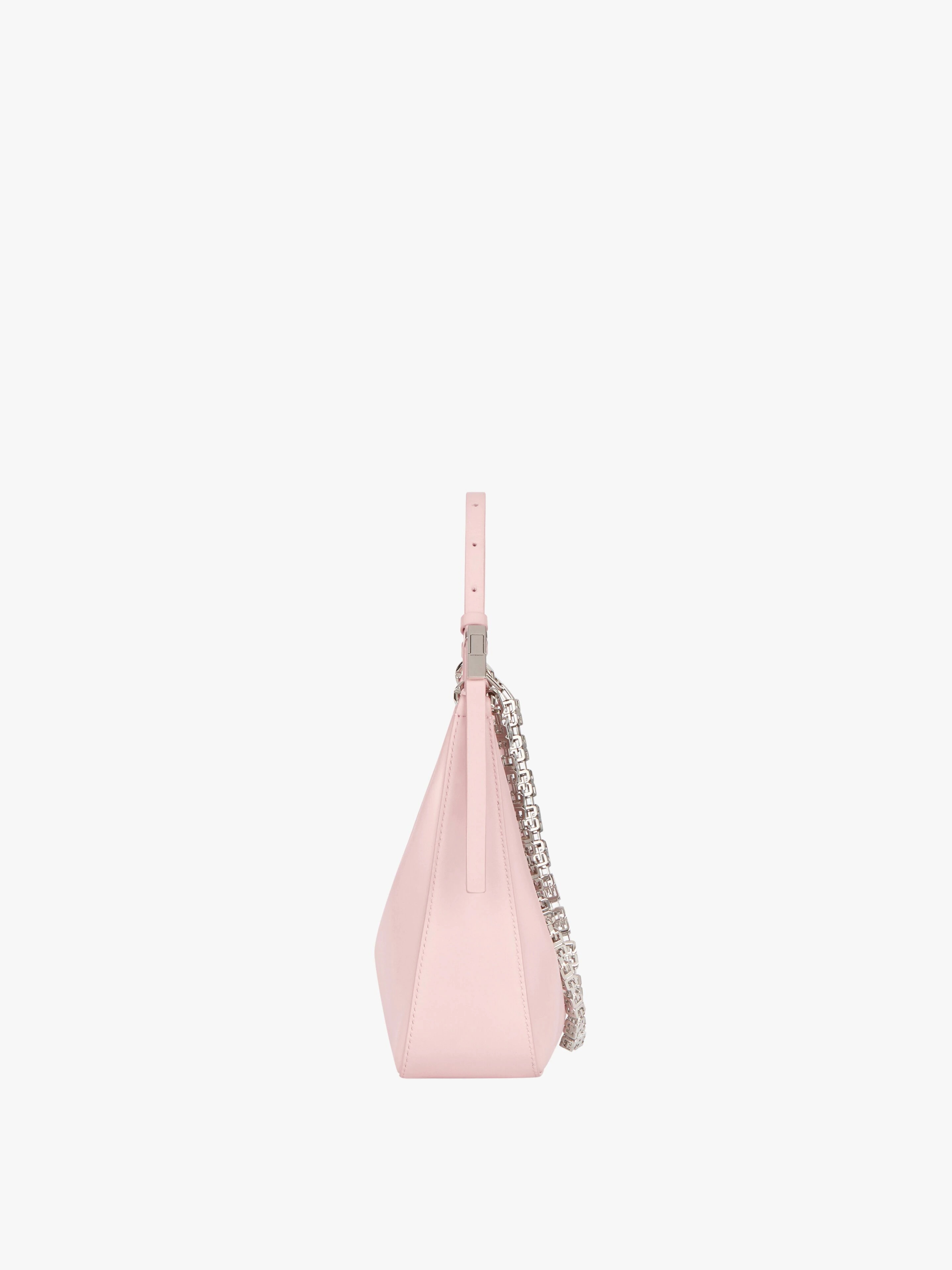 SMALL MOON CUT OUT BAG IN LEATHER WITH CHAIN - 3
