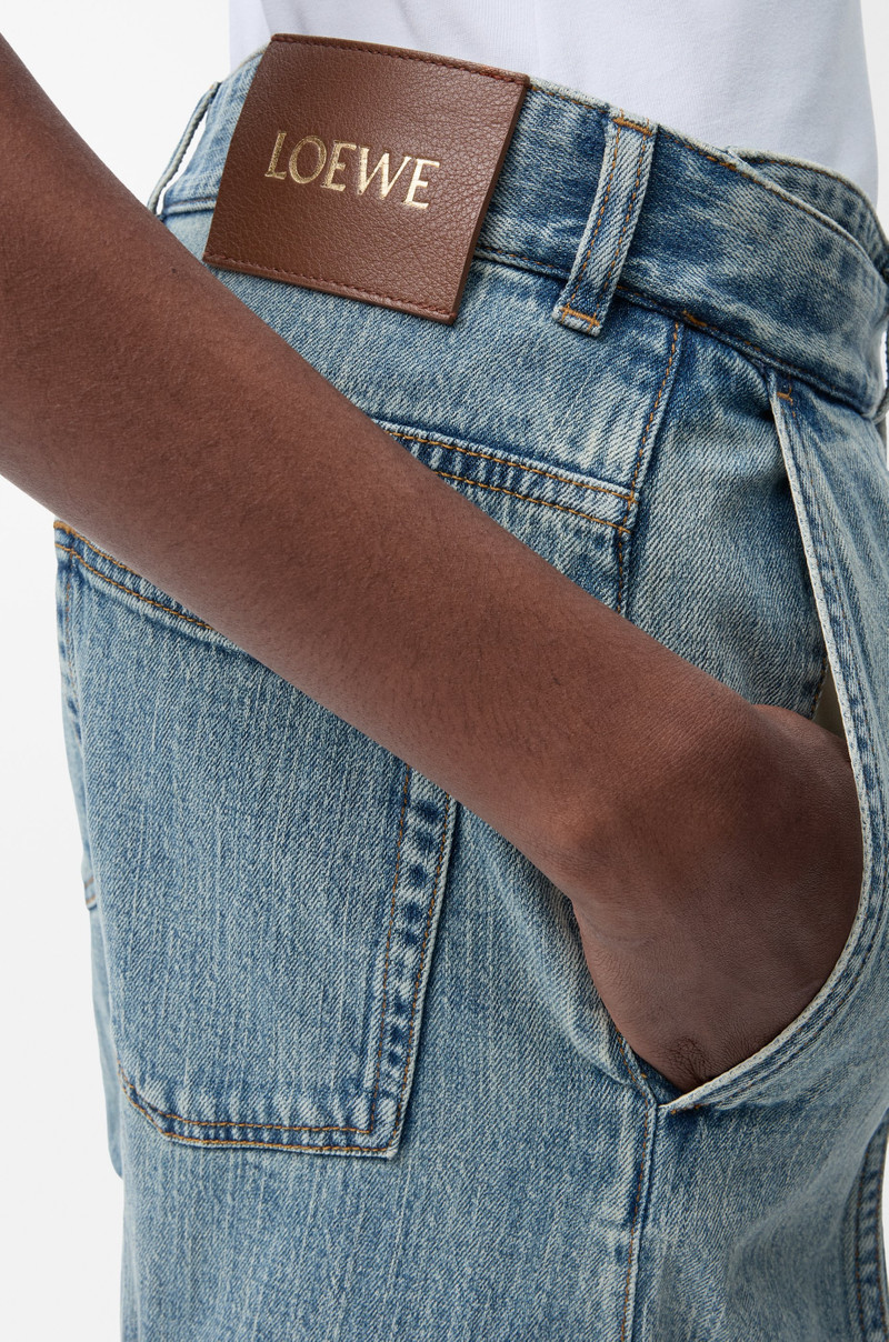 Belted jeans in denim 5