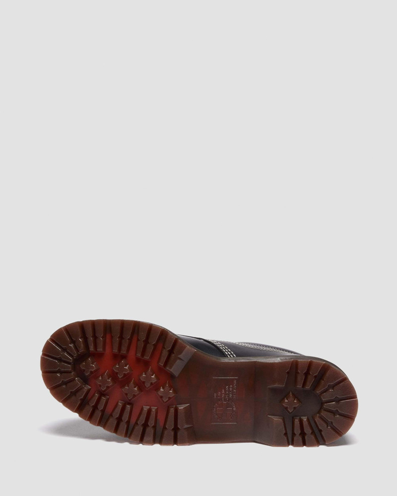 Lowell Leather & Jacquard Lace Up Moc Toe Shoes 3