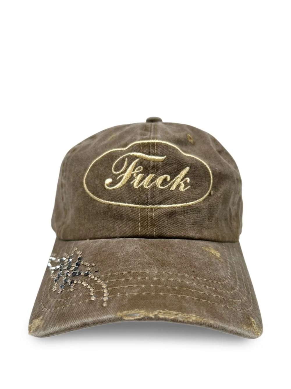 embroidery crystal hat - 1