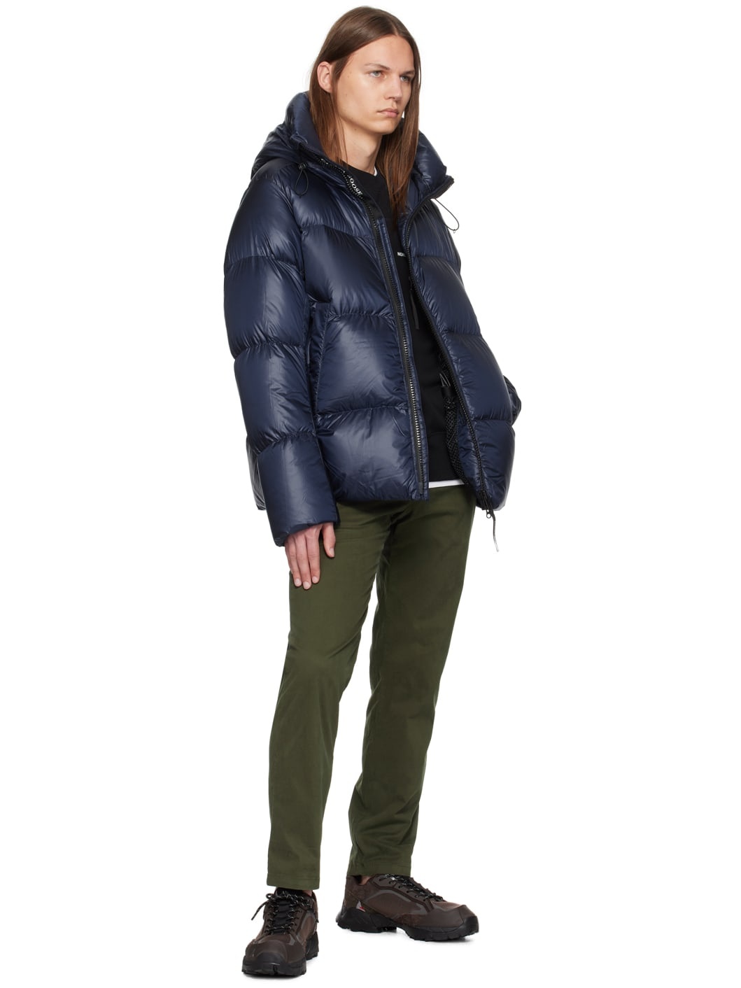 Navy Crofton Puffer Down Jacket - 5