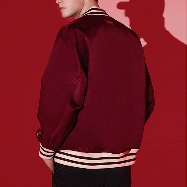 Mizuno CNY Baseball Jacket 'Red' D2CE43H1 - 4
