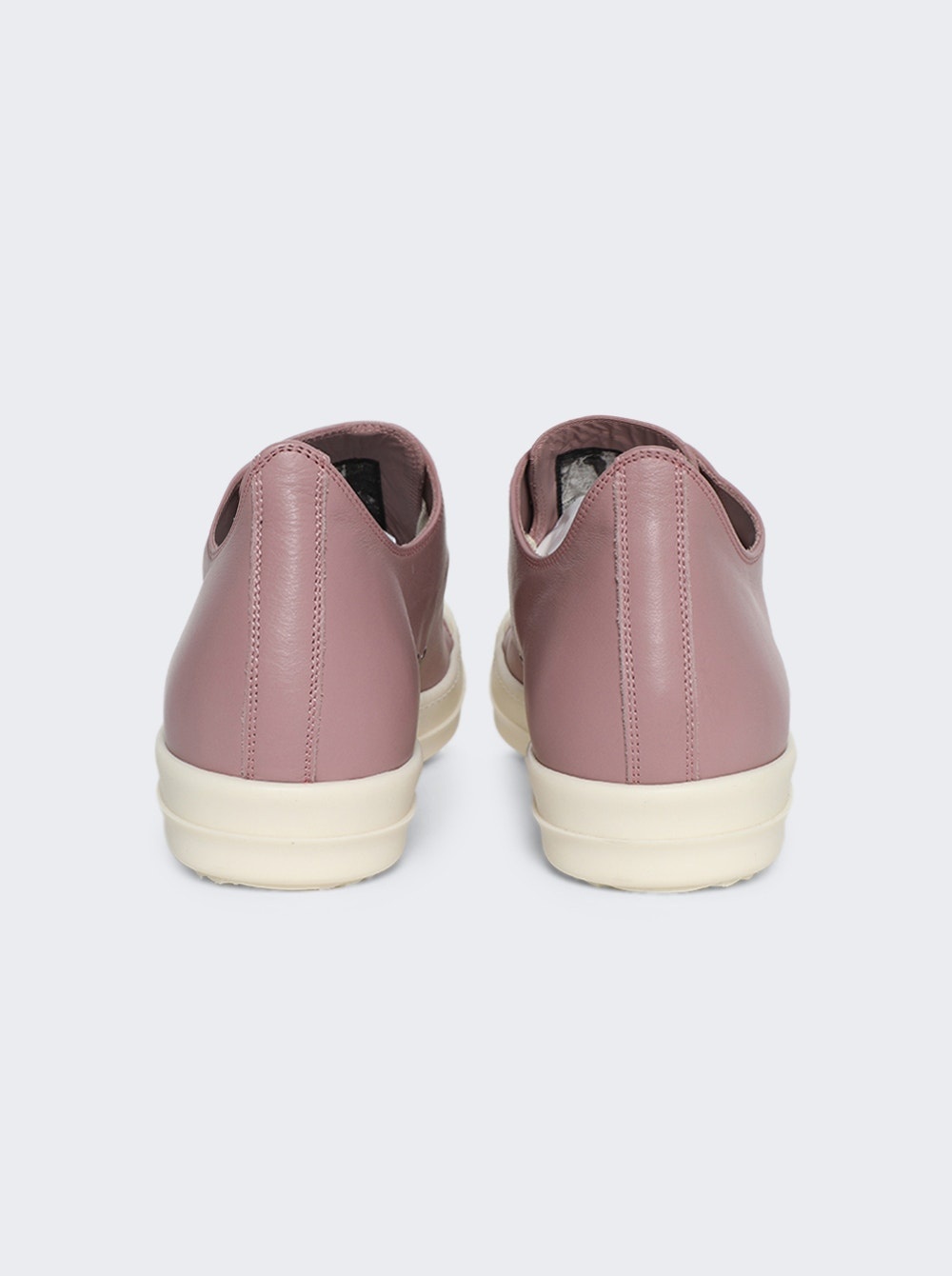 Scarpe In Pelle Low Top Sneakers Dusty Pink And Milk - 2