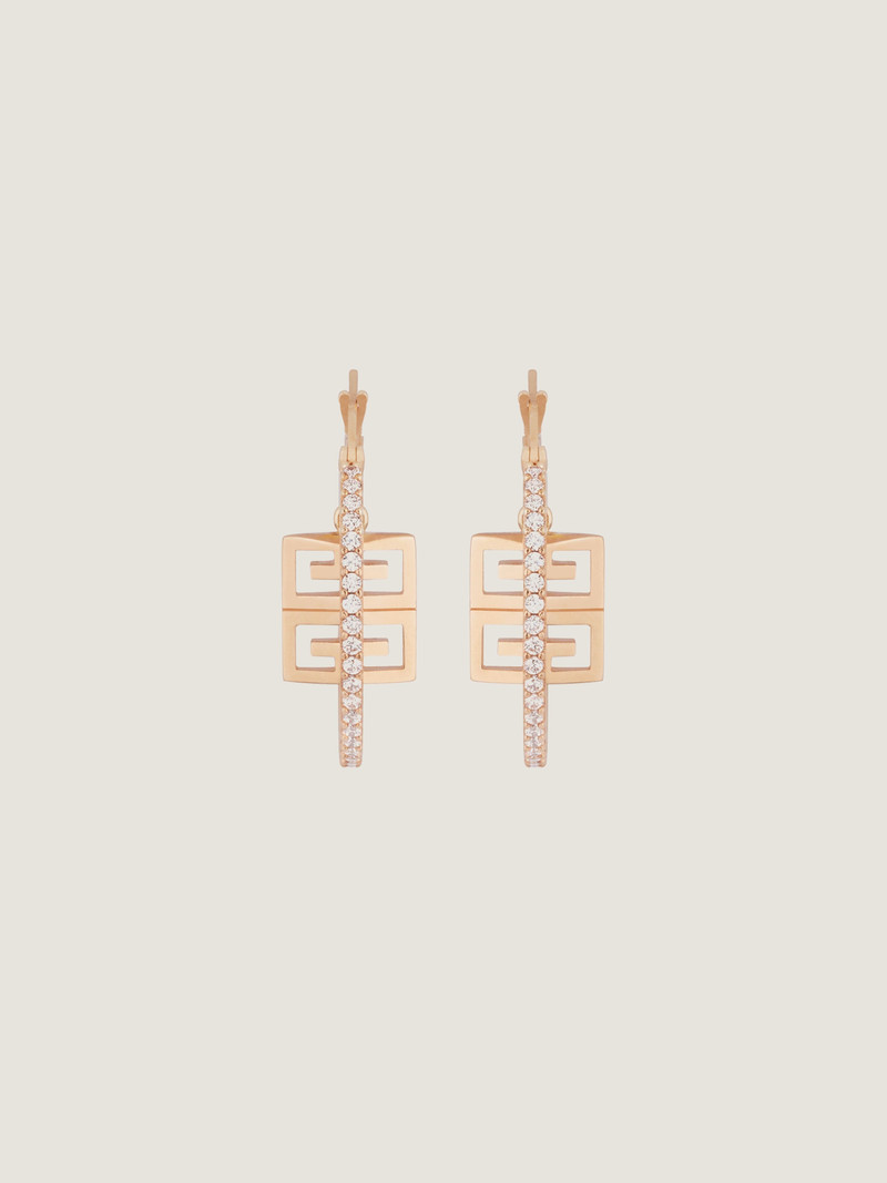 Givenchy 4G EARRINGS IN METAL WITH CRYSTALS outlook