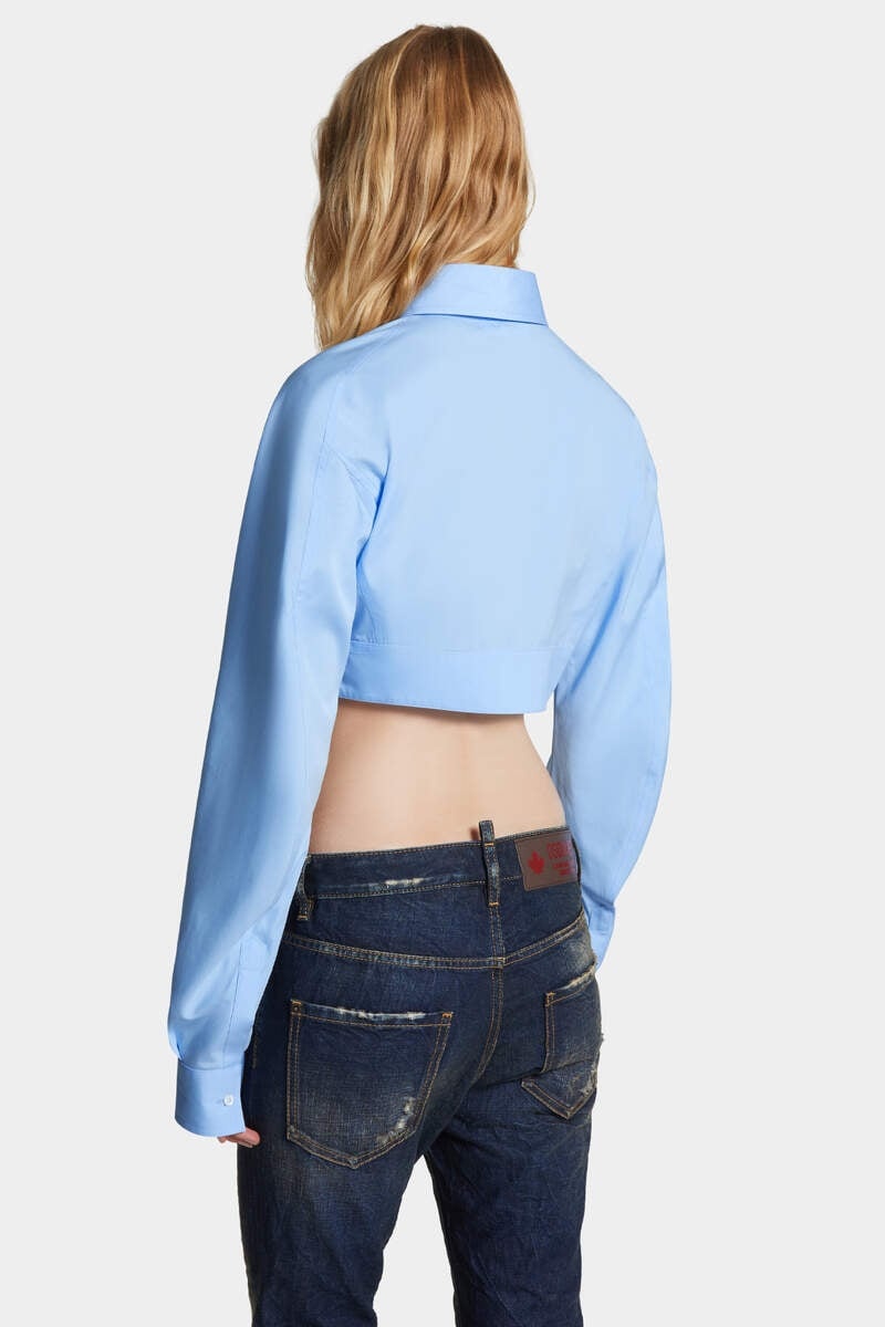 ROUNDED CROPPED SHIRT - 4