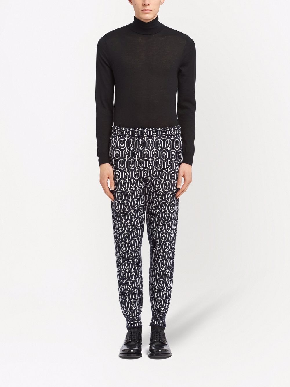 jacquard knitted leggings - 2