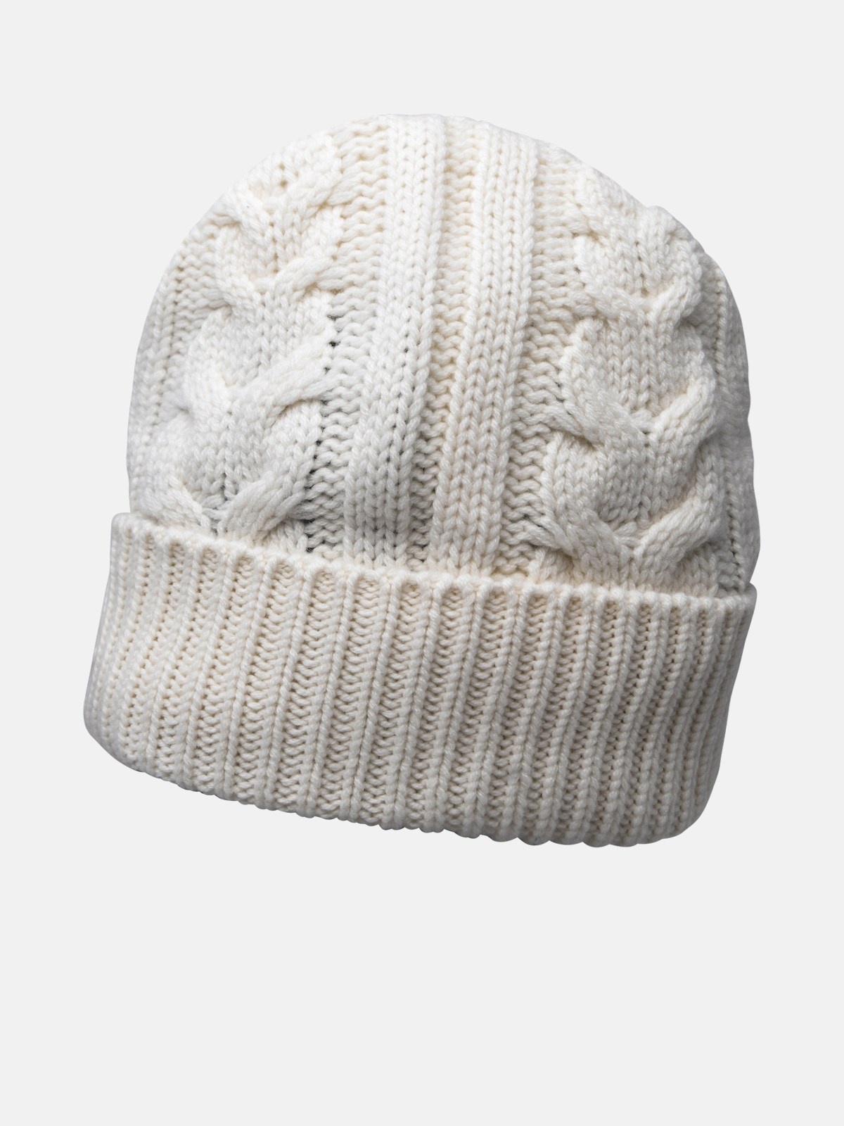 WHITE CASHMERE CAP - 2