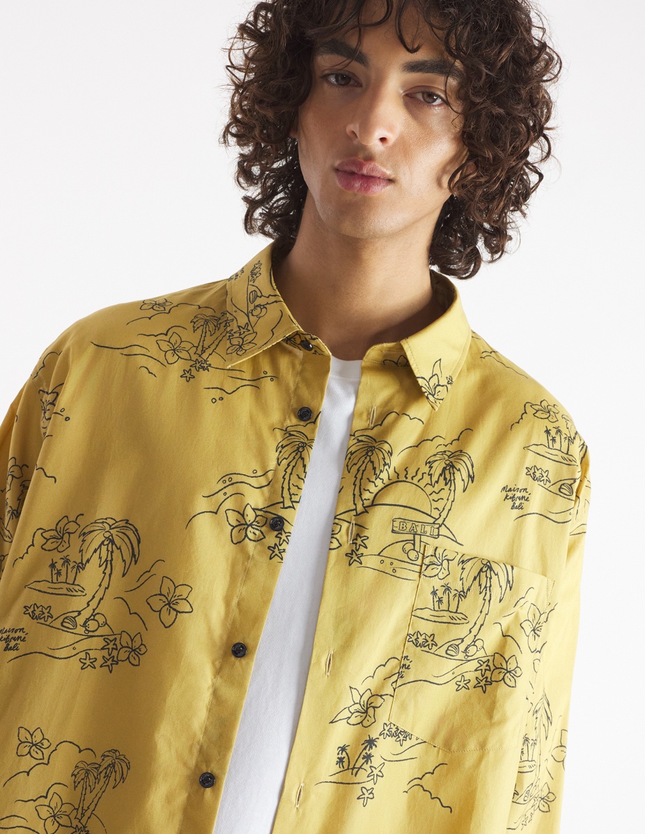 “TROPICAL PALM” RELAXED SHIRT - 4