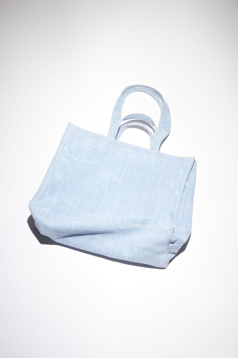 Acne Studios Logo shoulder tote bag - Light blue outlook