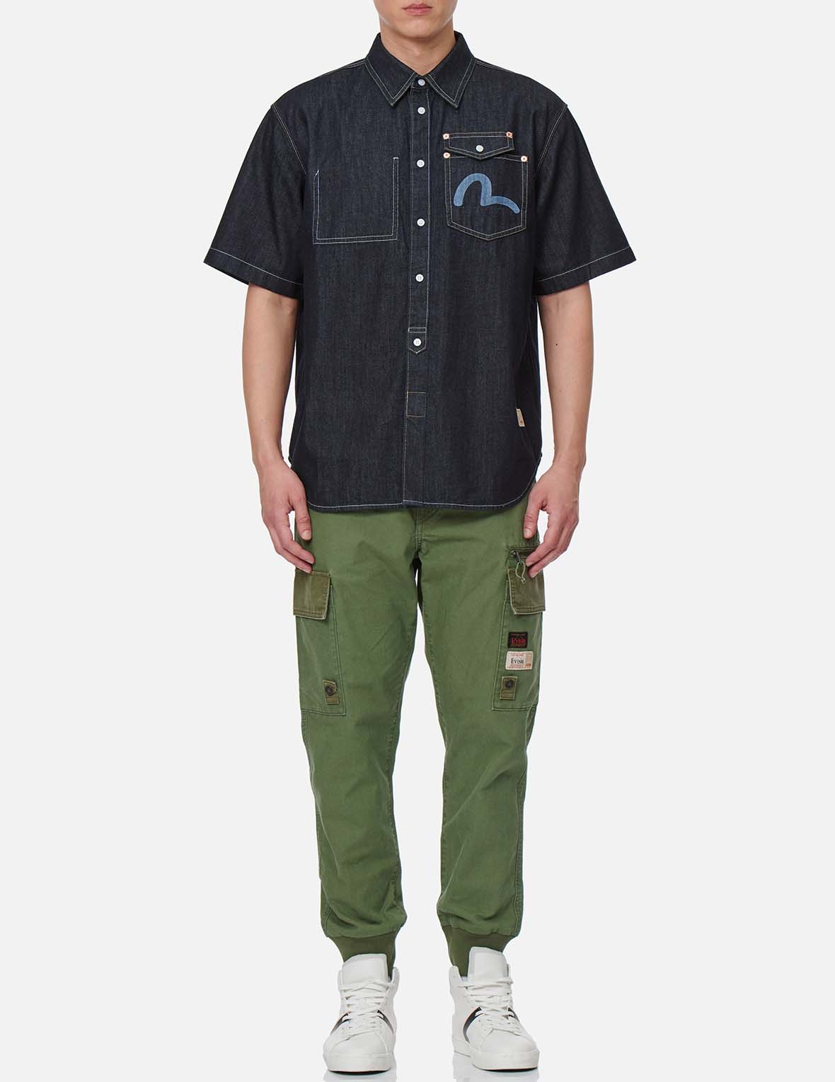 FABRIC BLOCKING CARGO JOGGER PANTS - 6