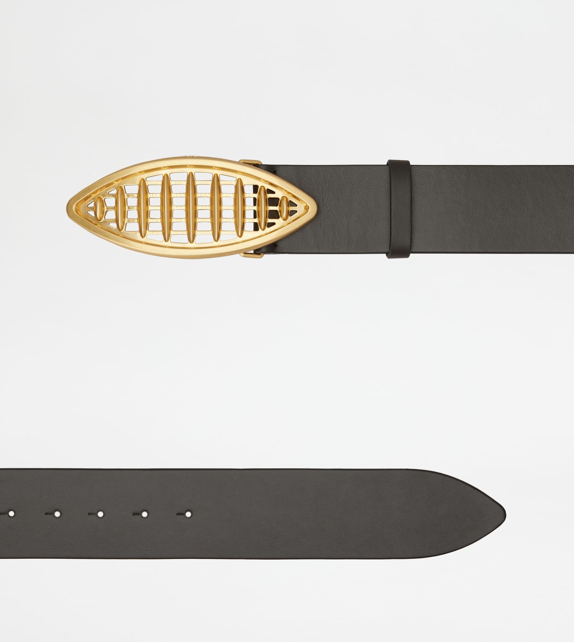 BELT IN LEATHER - BROWN - 2